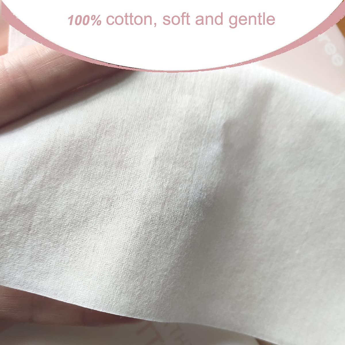 Careboree Extra Thick Dry Wipe, Disposable Face Drying Towel 100% Cotton, Lint-Free Cotton Tissues (2 Pack) - Image 6