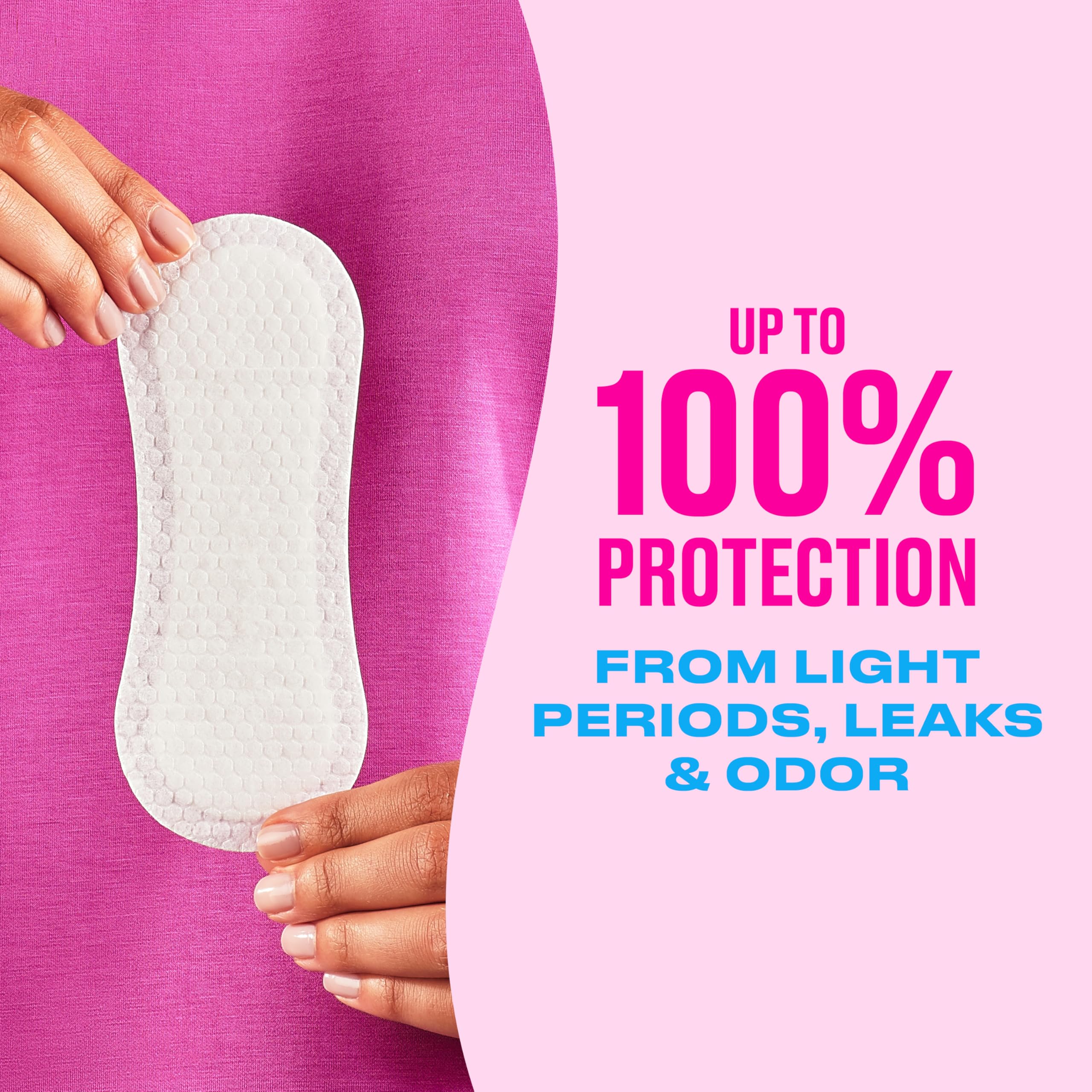 Carefree Panty Liners for Women, Extra Long, Wrapped, Unscented, 93ct | Pantiliners, Carefree, Daily Liners for Women, Light Periods and Leaks, 8-Hour Odor Control | 93ct (Packaging May Vary) - Image 2