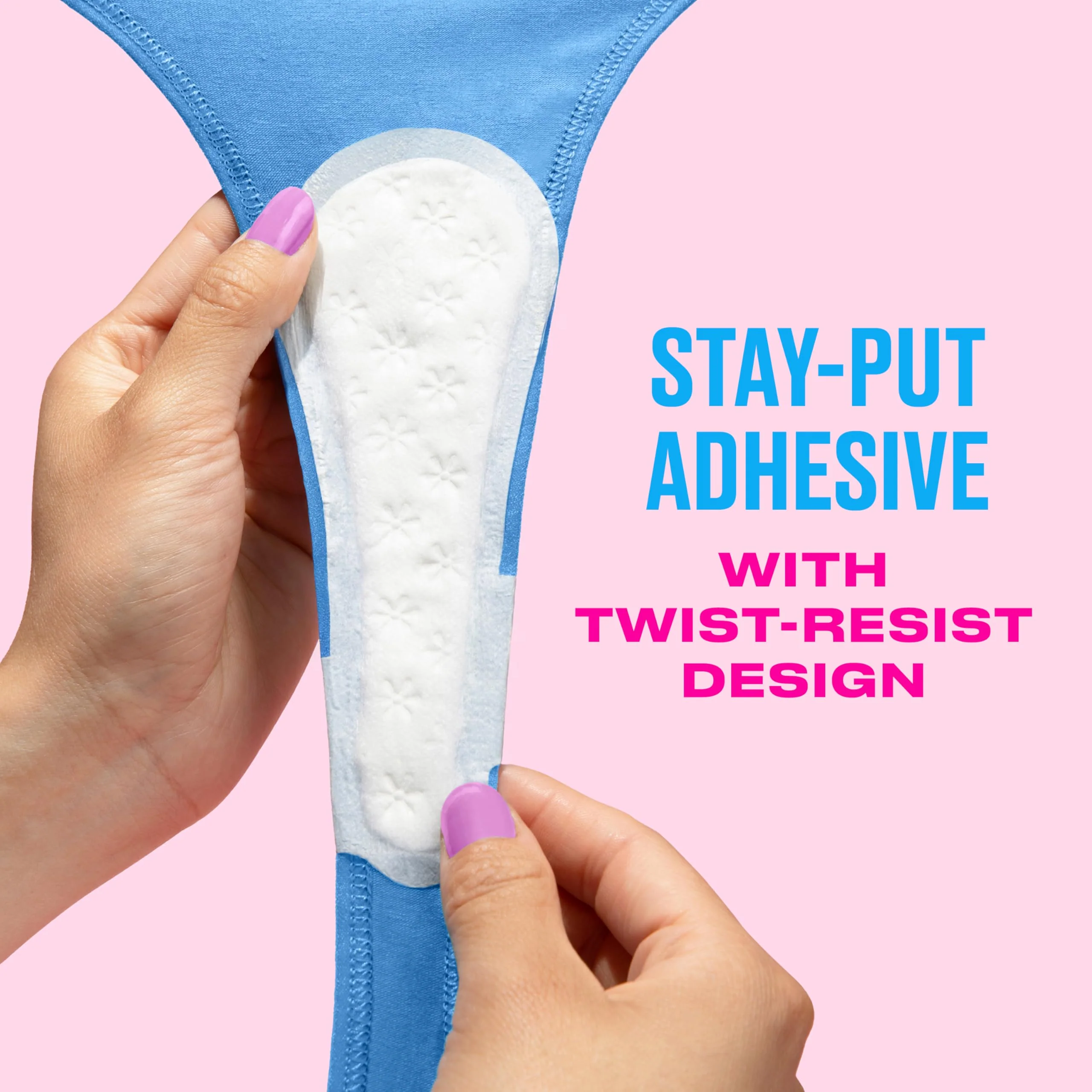 Carefree Panty Liners for Women, Thong Liners, Unwrapped, Unscented, 49ct - Image 6