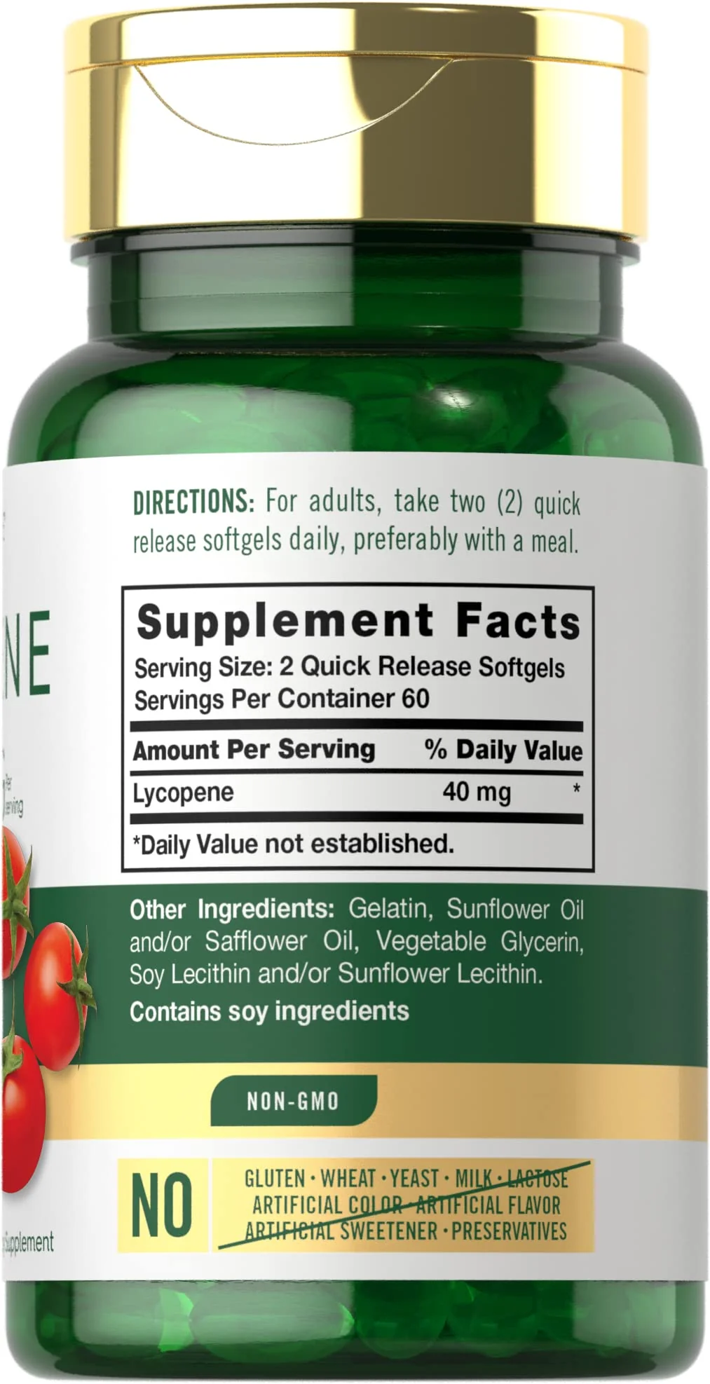 Carlyle Lycopene 40mg | 120 Softgels | Naturally-Occurring Carotenoid | Non-GMO & Gluten Free Supplement - Image 7