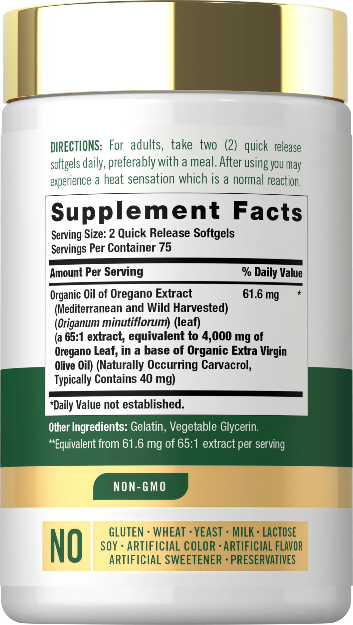 Carlyle Oregano Oil Supplement | 150 Softgel Capsules | Contains Carvacrol | Non-GMO & Gluten Free Formula - Image 2