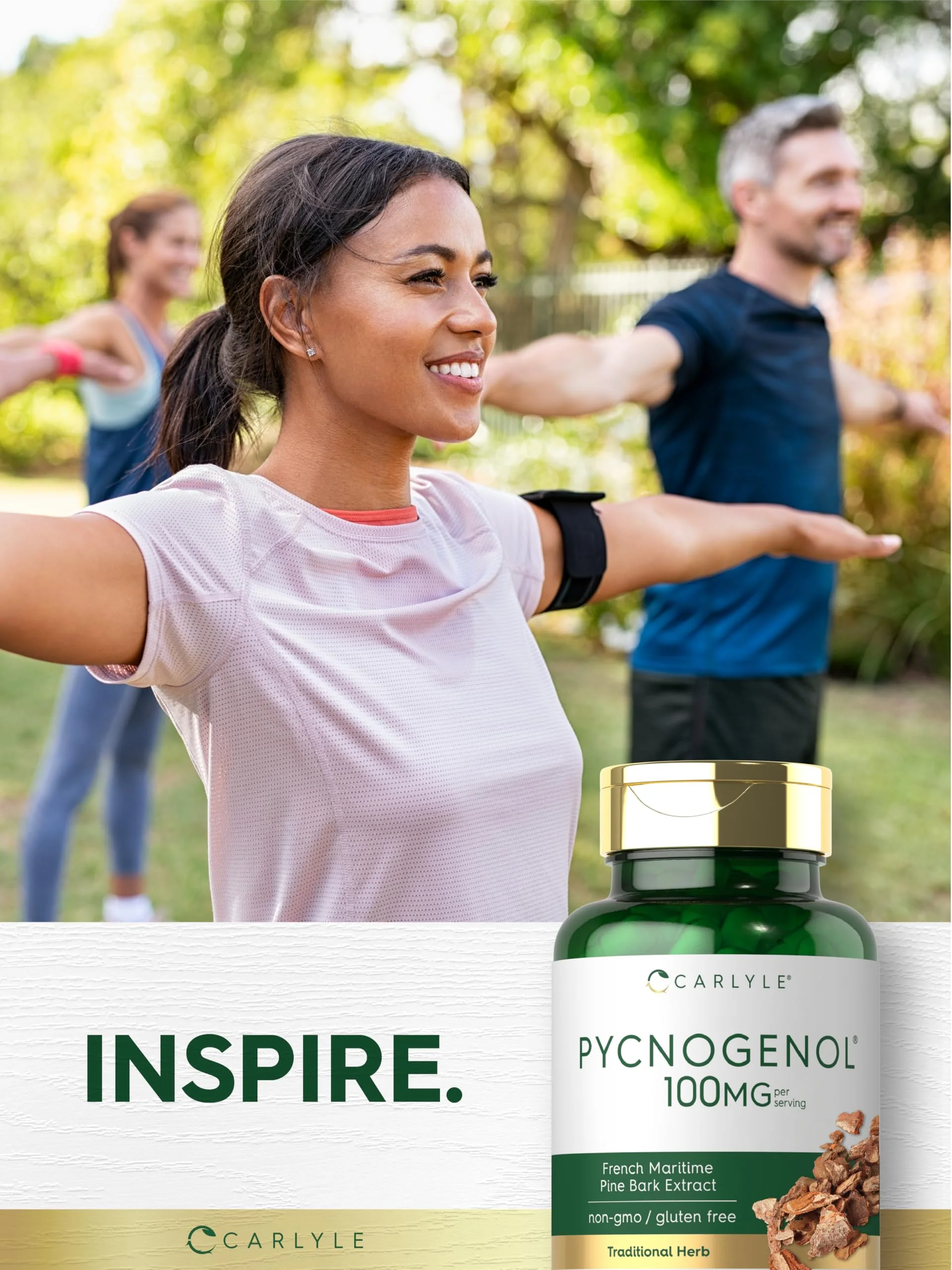 Carlyle Pycnogenol 100mg | 30 Capsules | French Maritime Pine Bark Extract | Pinus Pinaster | Non-GMO and Gluten Free Supplement - Image 3