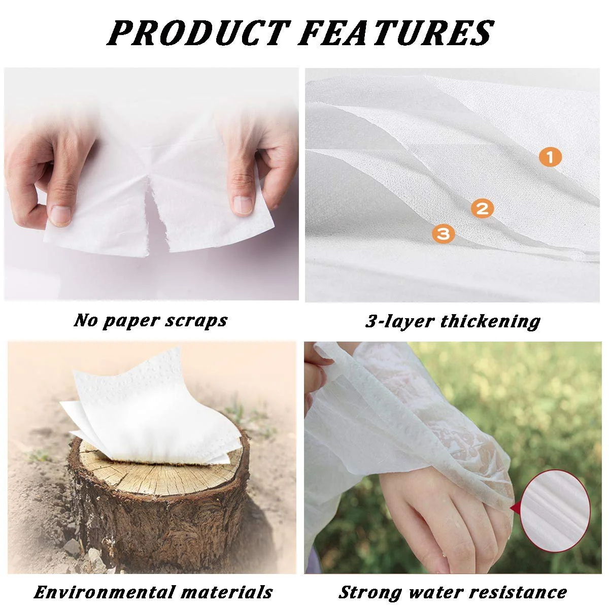 Carstuus Car Tissue Refill, Disposable Facial Tissues, Disposable Face Towel, Facial Tissues Travel Size Pack for Car or Purse, 12 Packets, 360 Sheets, Soft and Comfortable - Image 5