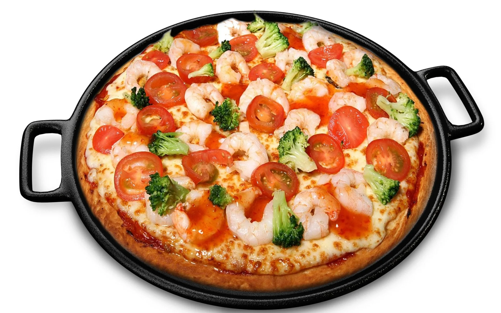Cast Iron Pizza Pan - 14-Inch Baking Pan for Oven, Stovetop, Grill, or Campfires - Durable, Even-Heating, Versatile Cast Iron Griddle by Home-Complete - Image 6