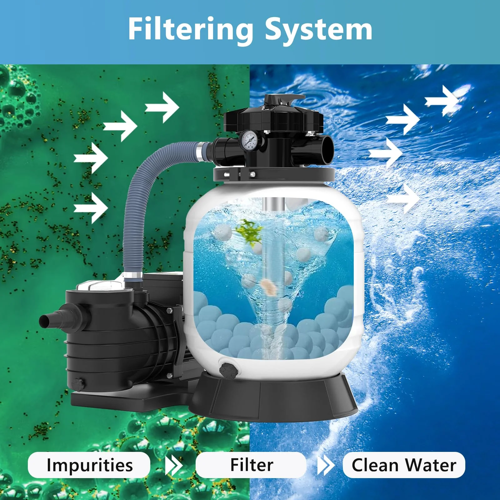 Catbgz 3.08 lbs Pool Filter Balls for Sand Filter Pump, Dry Filter Sand Balls, Eco-Friendly Reusable Swimming Pool Filter Media for Above Ground Pool Pool, Aquarium, Fish Tanks, Filter Pumps - Image 7