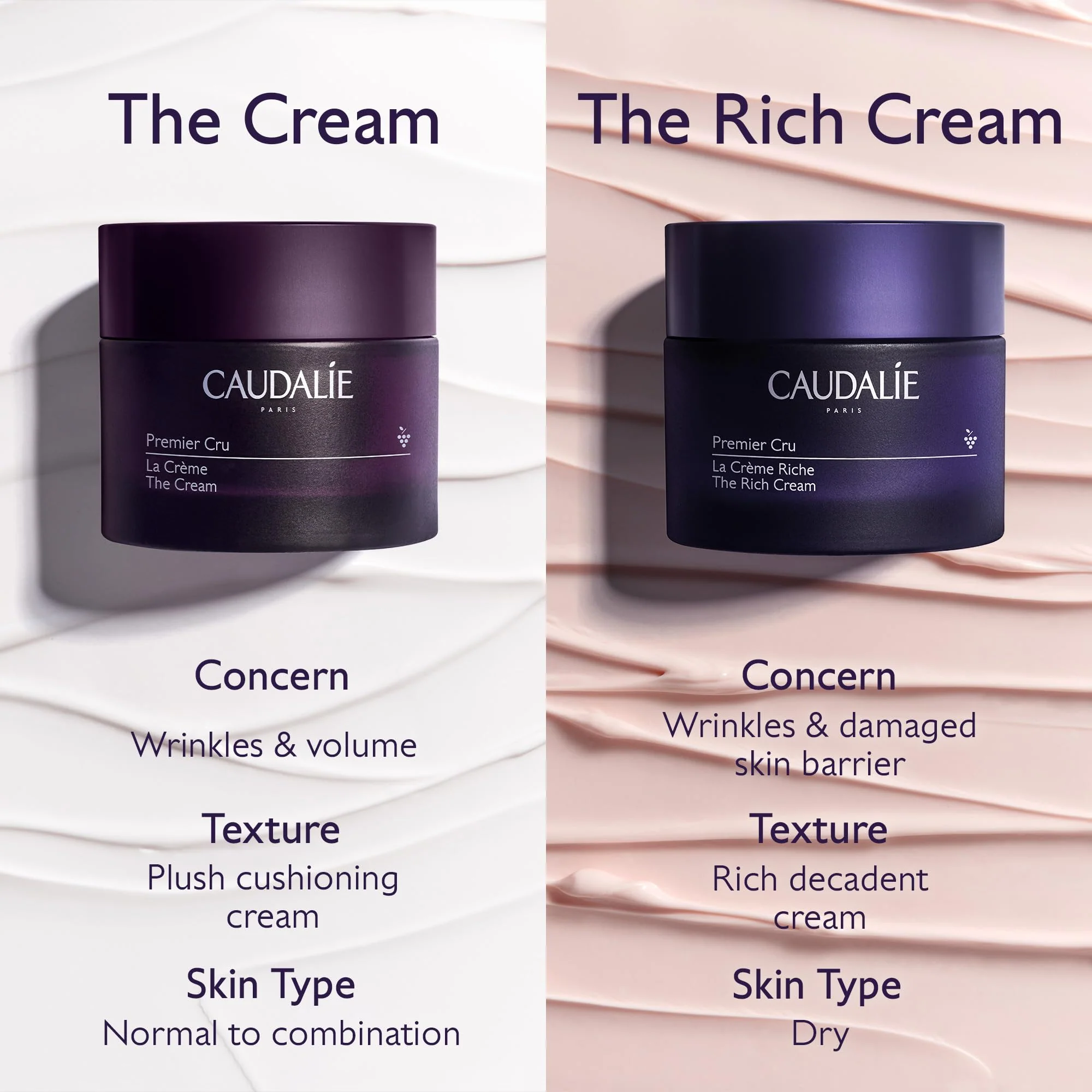 Caudalie Premier Cru The Rich Cream, Skin Barrier Repairing Rich Moisturizer with Ceramides, Refillable Jar - 50 mL - Image 6