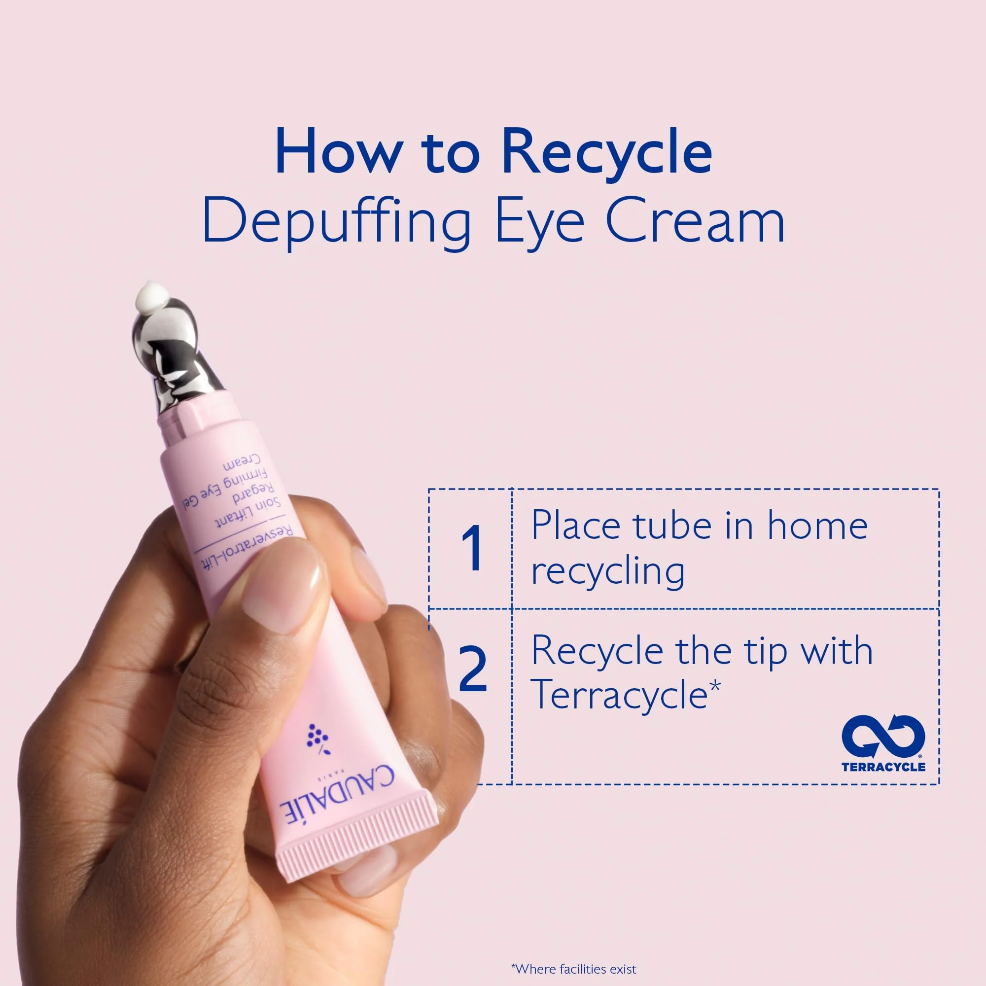Caudalie Resveratrol-Lift Firming Depuffing Eye Gel Cream with Peptides, Hyaluronic Acid, and Vegan Collagen I - 15 mL - Image 2