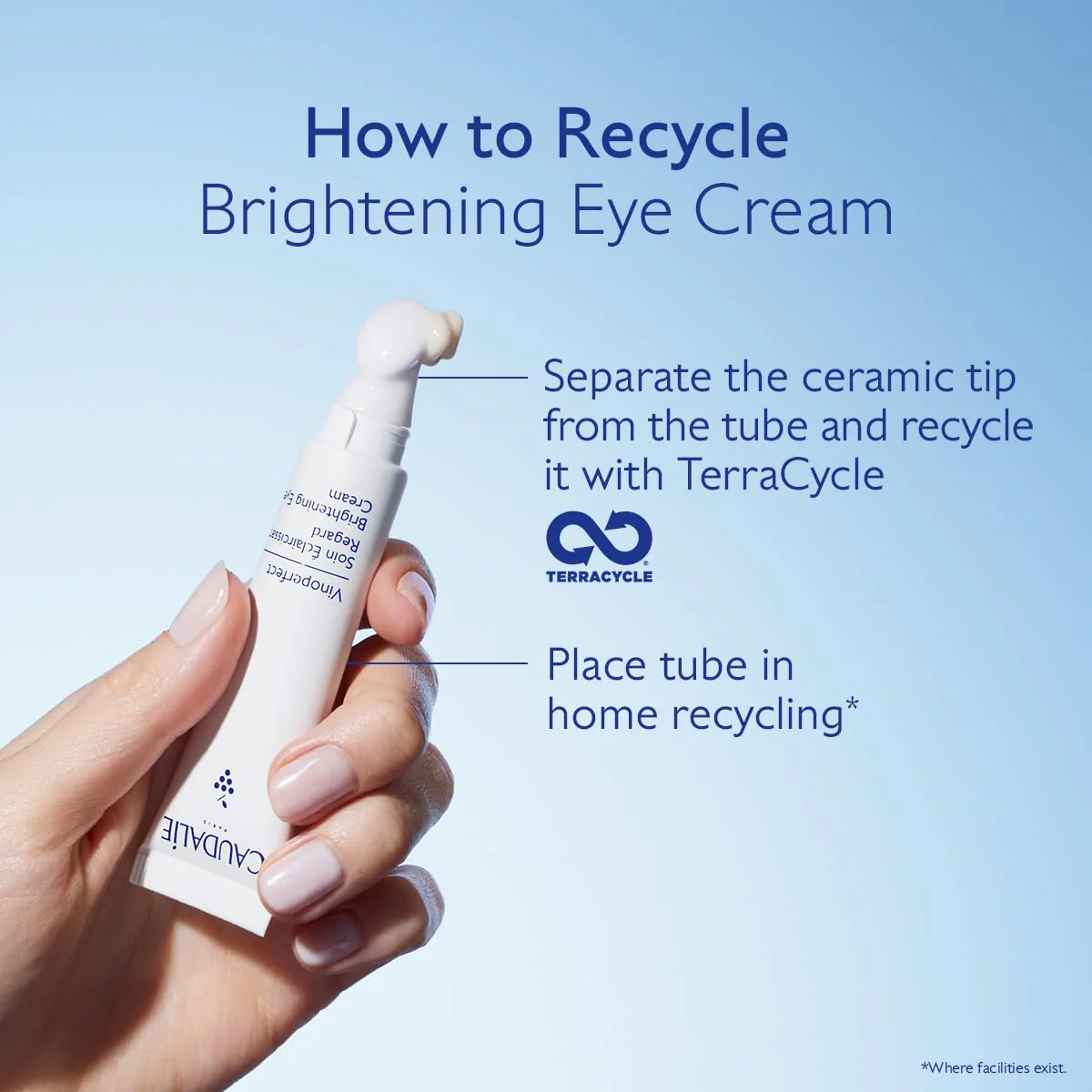 Caudalie Vinoperfect Dark Circle Brightening Caffeine Eye Cream with Niacinamide, Fragrance Free - 15 mL - Image 2