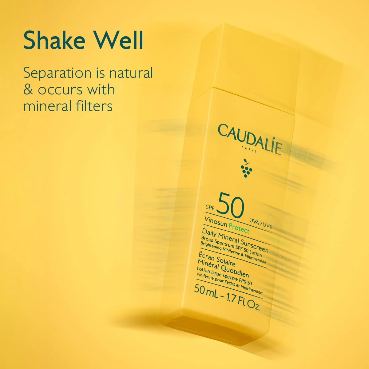 Caudalie Vinosun Protect Daily Mineral Sunscreen SPF50-50 mL - Image 5