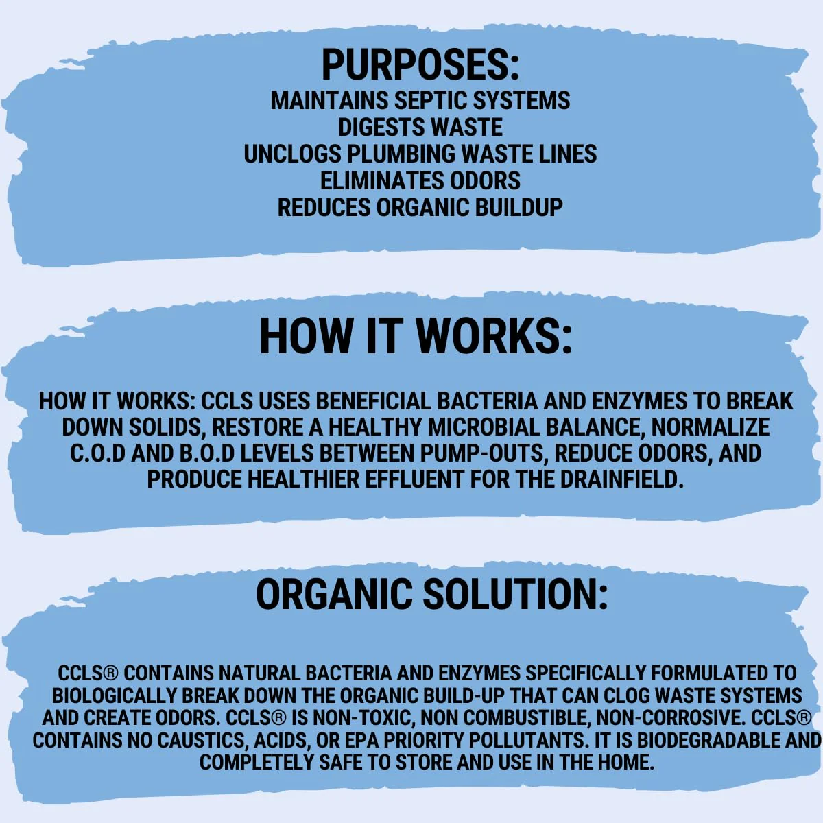 ccls Septic Tank and Cesspool Treatment Additive/Organic Enzyme Producing Bacteria/Non-toxic/Non-Hazardous/Non-Corrosive (1-Gallon) - Image 3