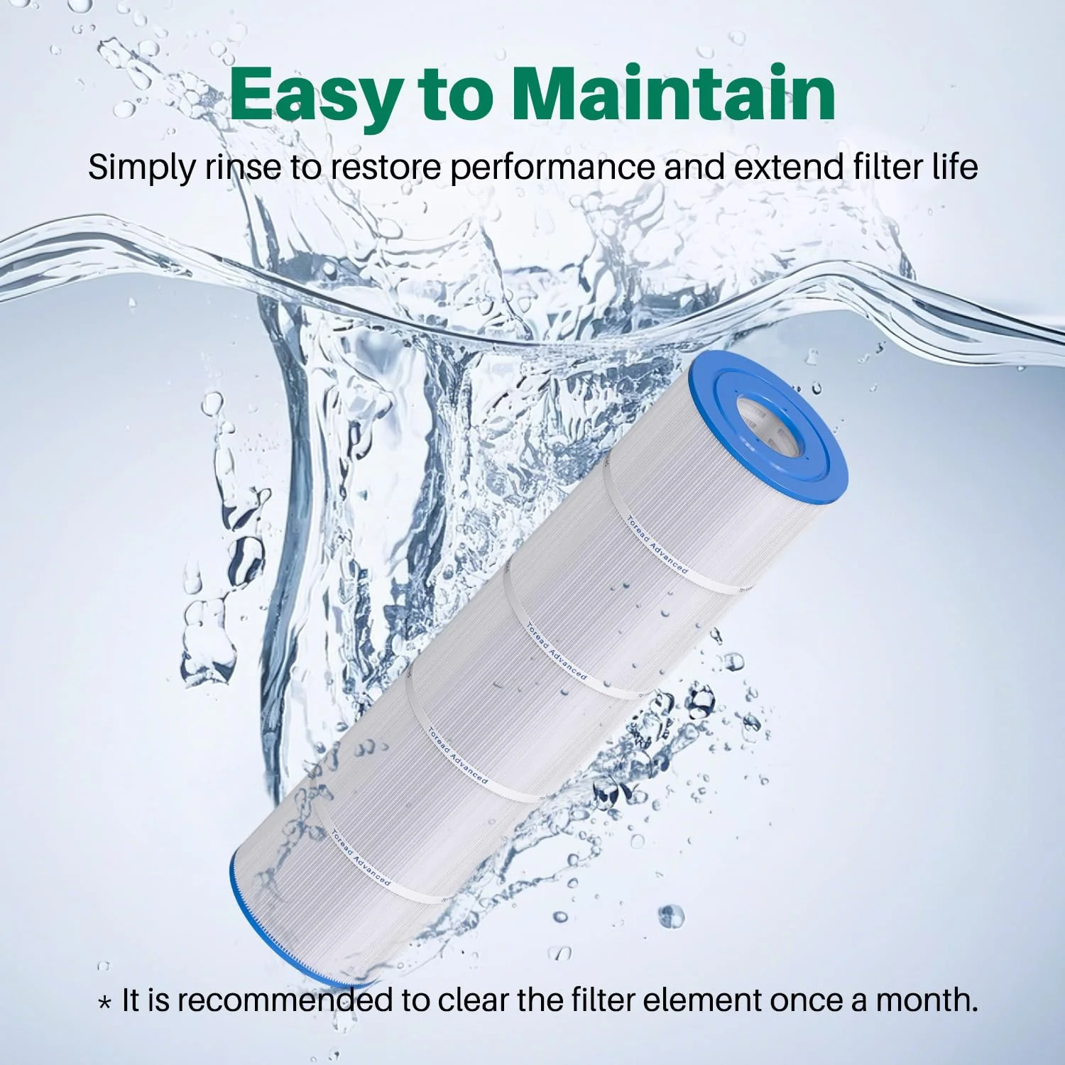 CCP420 Pool Filter Replaces Pentair Clean and Clear Plus 420, PCC105-PAK4, Ultral-A6, Unicel C-7471, R173576, Filbur FC-1977, 817-0106, 178584, 570-0425, 4X105 sq. ft. Cartridge, L x OD: 26"x7" - Image 5