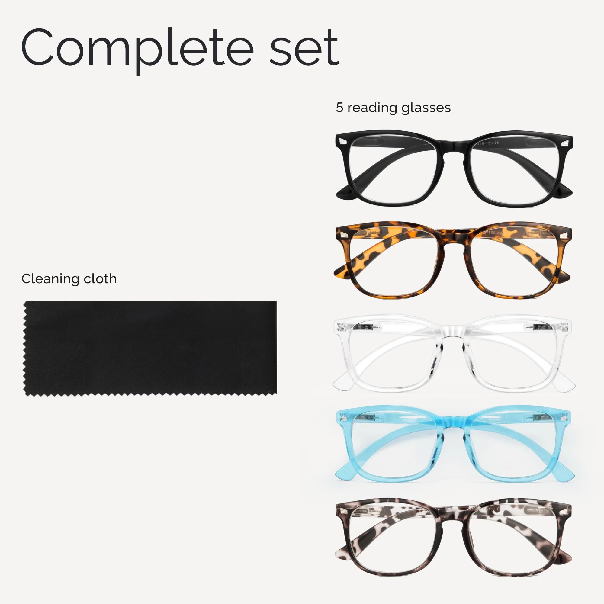CCVOO Reading Glasses for Women/Men, Eyeglasses, Blue Light Readers for Women/Men, Computer Eye Glasses, Cheaters - Image 8