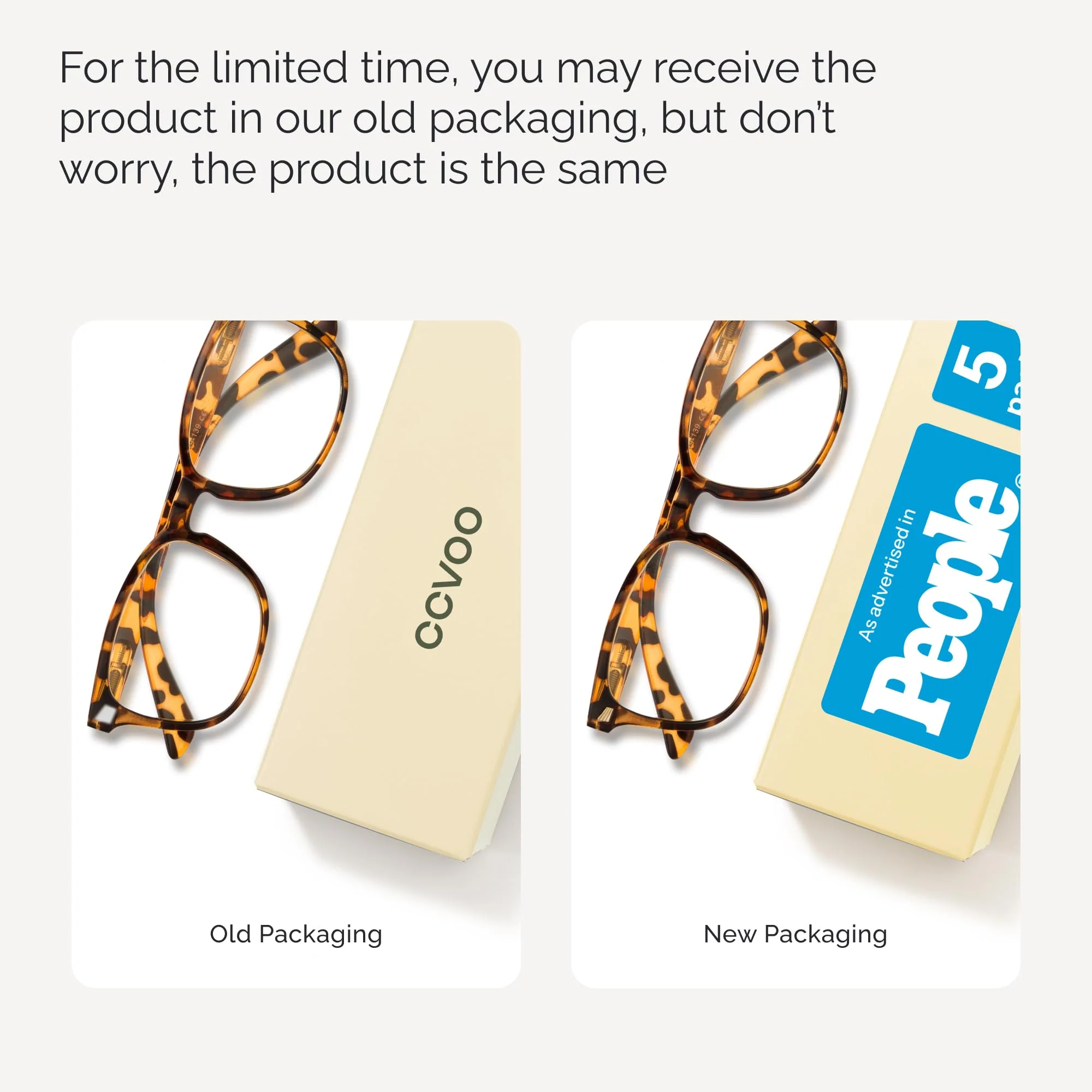 CCVOO Reading Glasses for Women/Men, Eyeglasses, Blue Light Readers for Women/Men, Computer Eye Glasses, Cheaters - Image 3