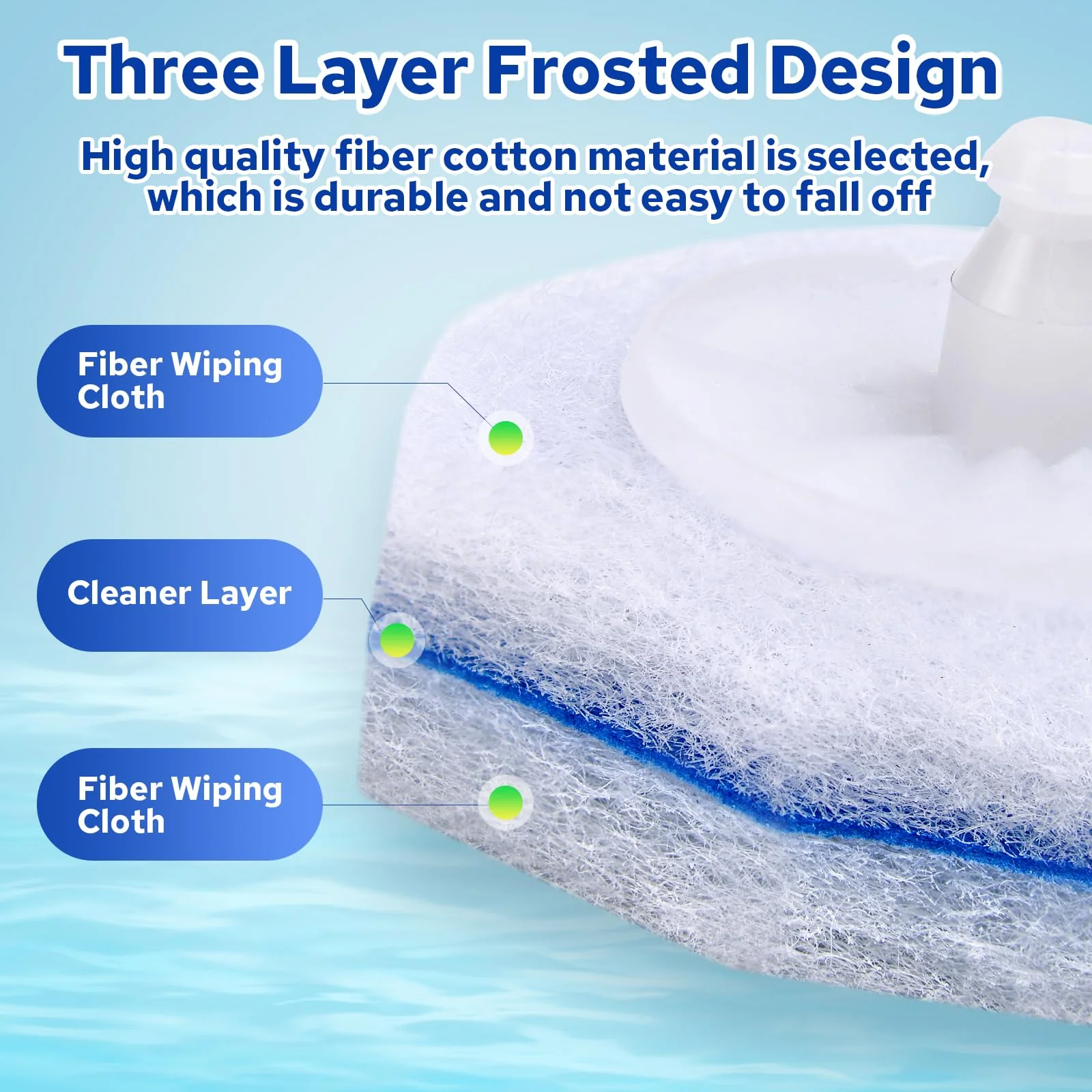 Cecailin® 60pcs Disposable Toilet Brush. Bathroom Cleaning. Disposable Bowl Cleaners Compatible with Most Toilet Brushes - Image 6