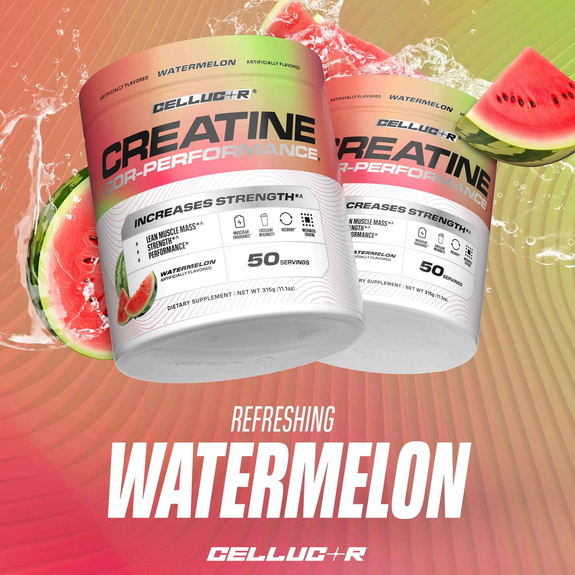 Cellucor Creatine Powder, Watermelon Flavor - Increases Strength, Lean Muscle Mass & Endurance, Micronized Creatine for Fast Absorption, 5g Creatine per Serving, 50 Servings - Image 7