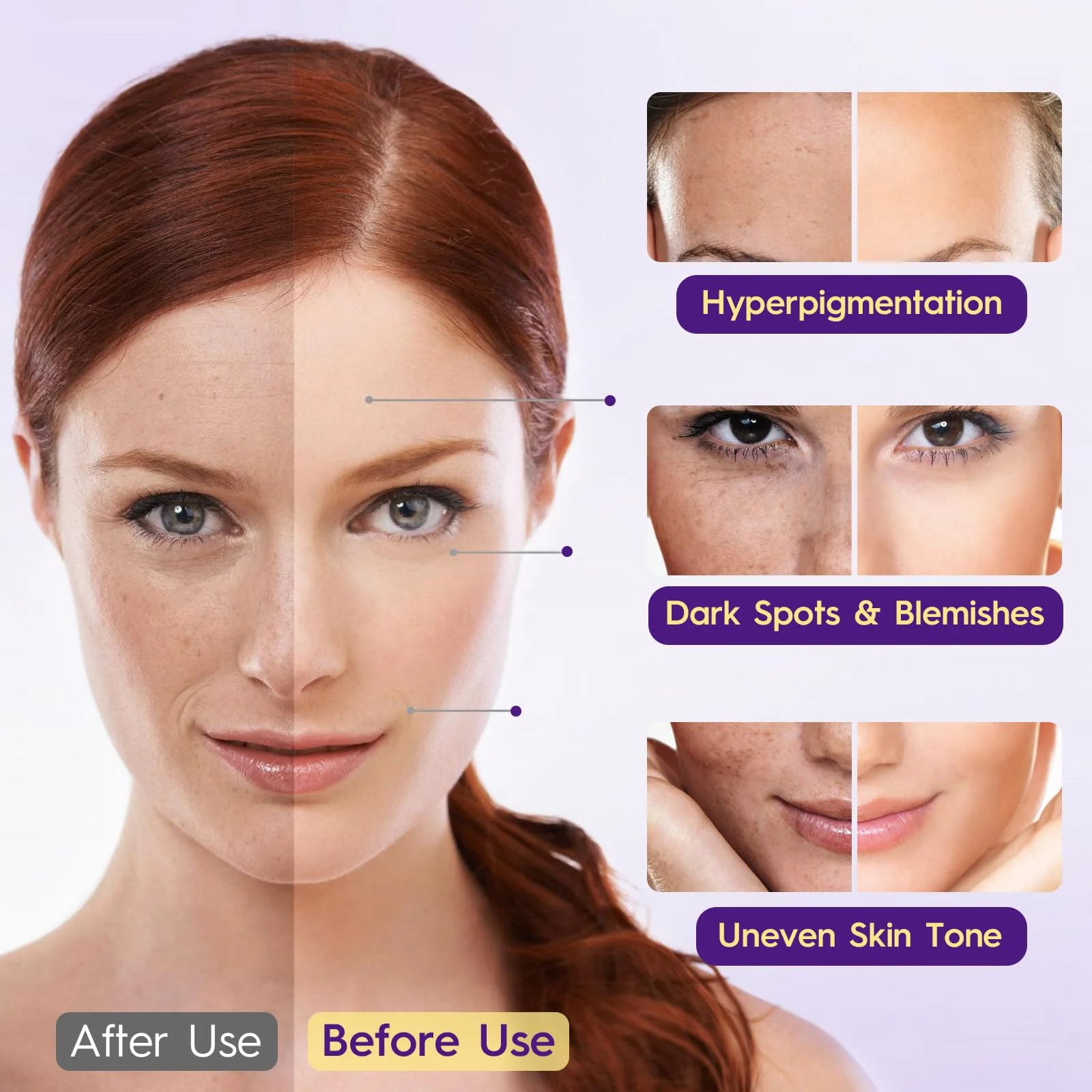 Cenffitio Glutathione Supplement – Skin Brightening Formula with Vitamin C, Niacinamide, Licorice Extract, Collagen & Hyaluronic Acid – for Skin Brightness, Radiance & Hydration – 180 Tablets - Image 3