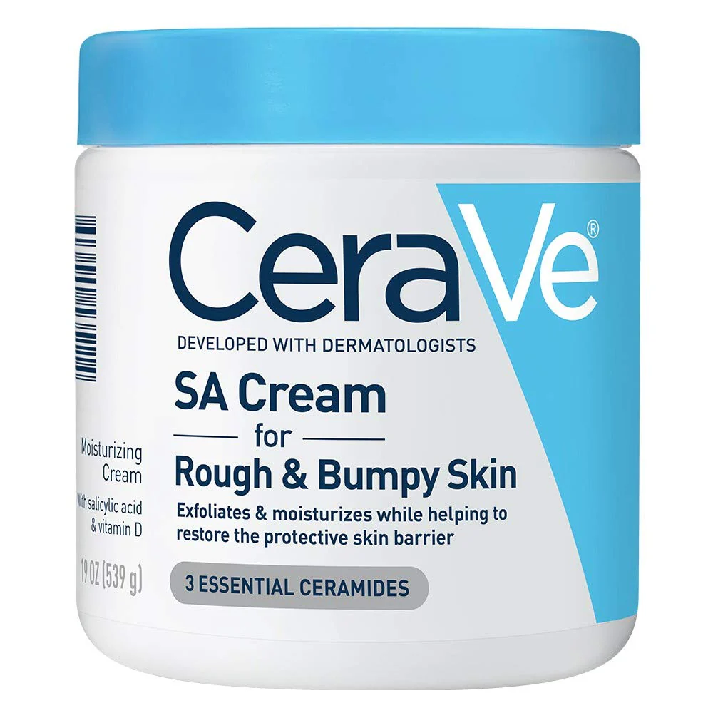 CeraVe Moisturizing Salicylic Acid Cream For Rough And Bumpy Skin, Exfoliating Body Cream with Lactic Acid, Hyaluronic Acid, Niacinamide & Ceramides, Fragrance Free & Allergy Tested, 19 Ounce - Image 2