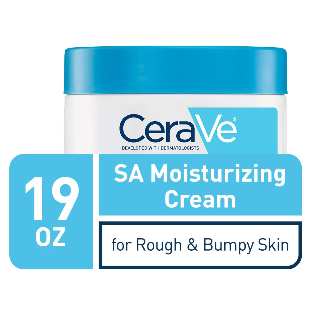 CeraVe Moisturizing Salicylic Acid Cream For Rough And Bumpy Skin, Exfoliating Body Cream with Lactic Acid, Hyaluronic Acid, Niacinamide & Ceramides, Fragrance Free & Allergy Tested, 19 Ounce - Image 3