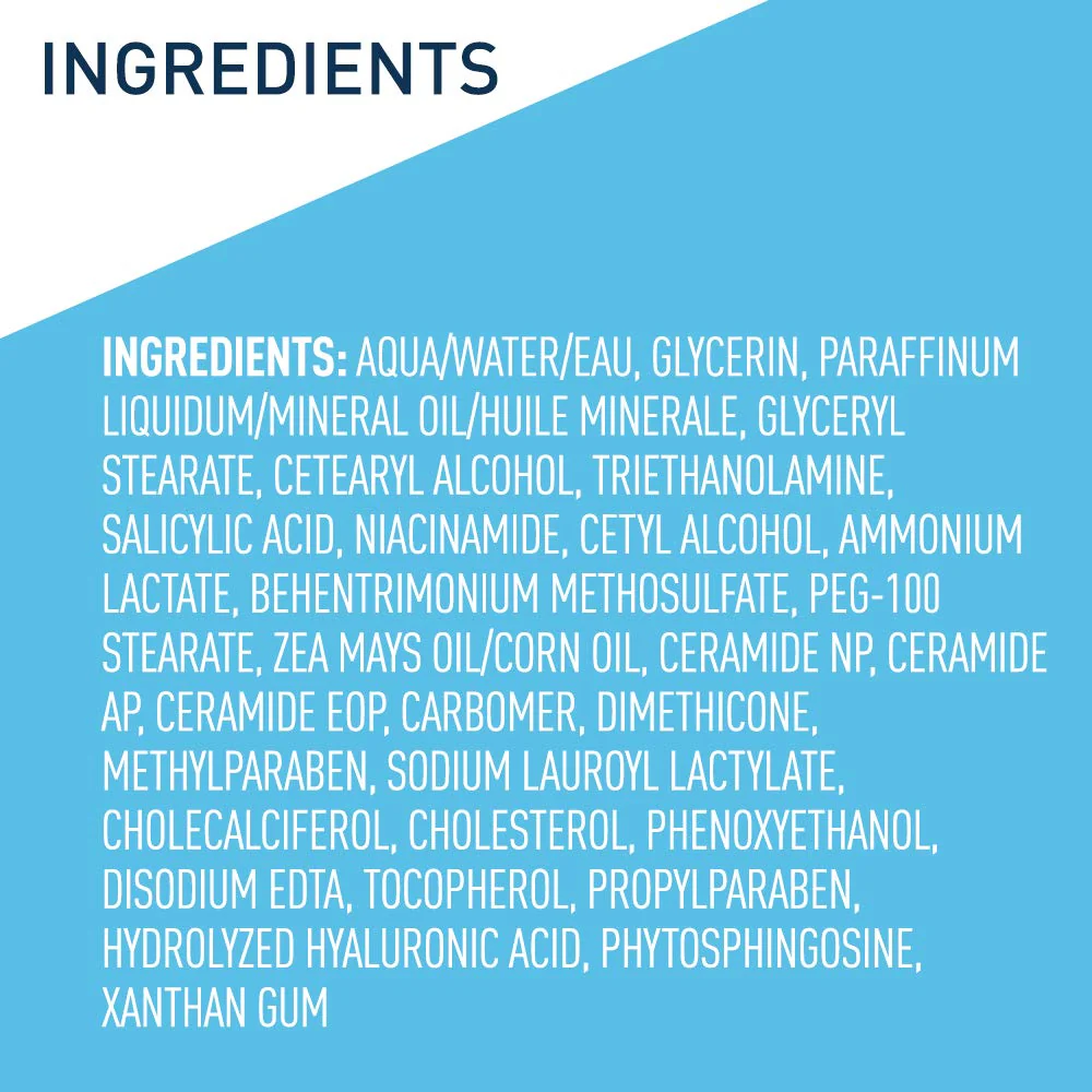 CeraVe Moisturizing Salicylic Acid Cream For Rough And Bumpy Skin, Exfoliating Body Cream with Lactic Acid, Hyaluronic Acid, Niacinamide & Ceramides, Fragrance Free & Allergy Tested, 19 Ounce - Image 7