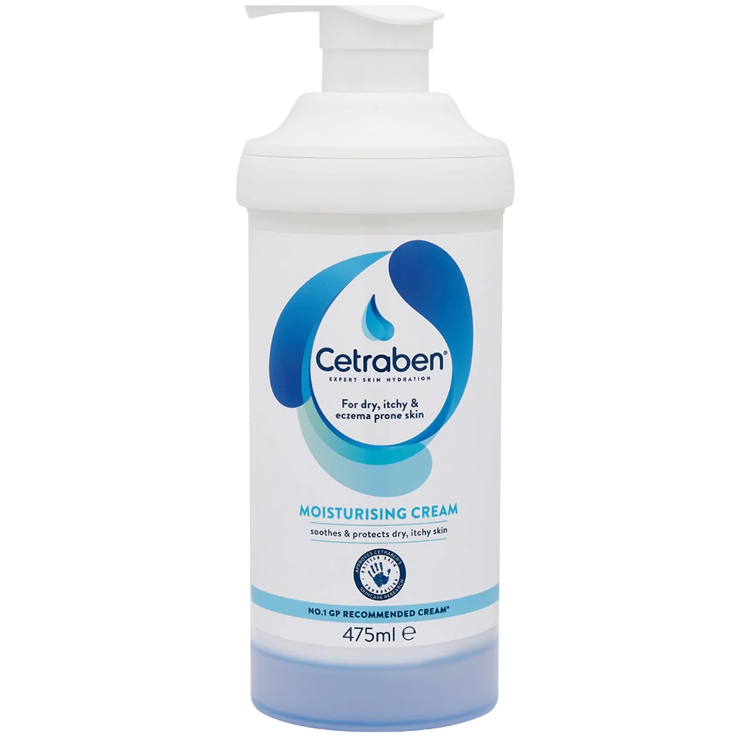 Cetraben Moisturising Cream, For Dry, Itchy, Sensitive & Eczema-Prone Skin, Soothe, Moisturise, Hydrate, & Protect, Dermatological Moisturiser,Daily Use on the Body, Fragrance Free, 1 x 475ml - Image 2
