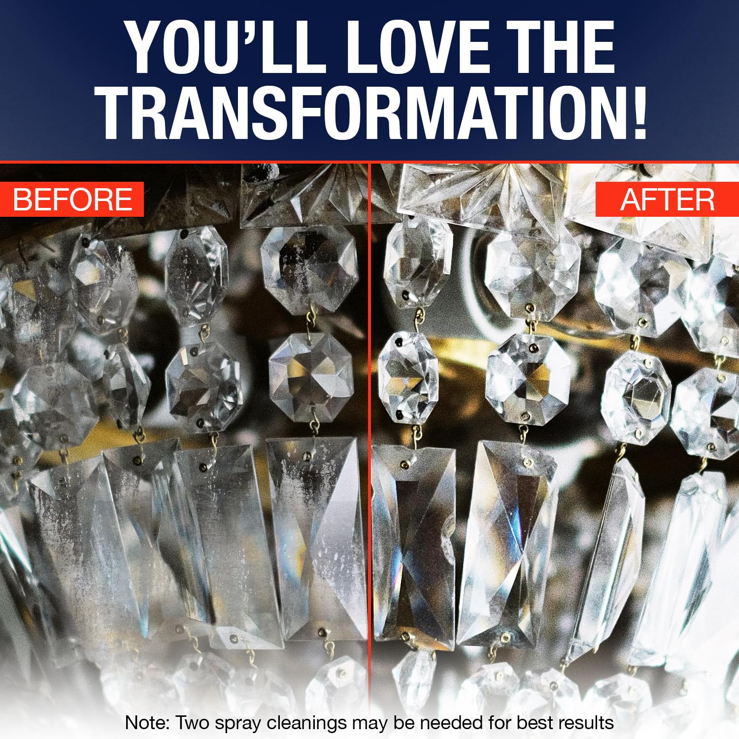Chandelier Cleaner Drip Dry Spray - No Wipe Formula for Effortless, Streak-Free Shine on Crystal, Glass & Brass - Sprays up to 25 feet! Biodegradable, Non-Toxic & Time-Saving, 32 oz - Made in USA - Image 6