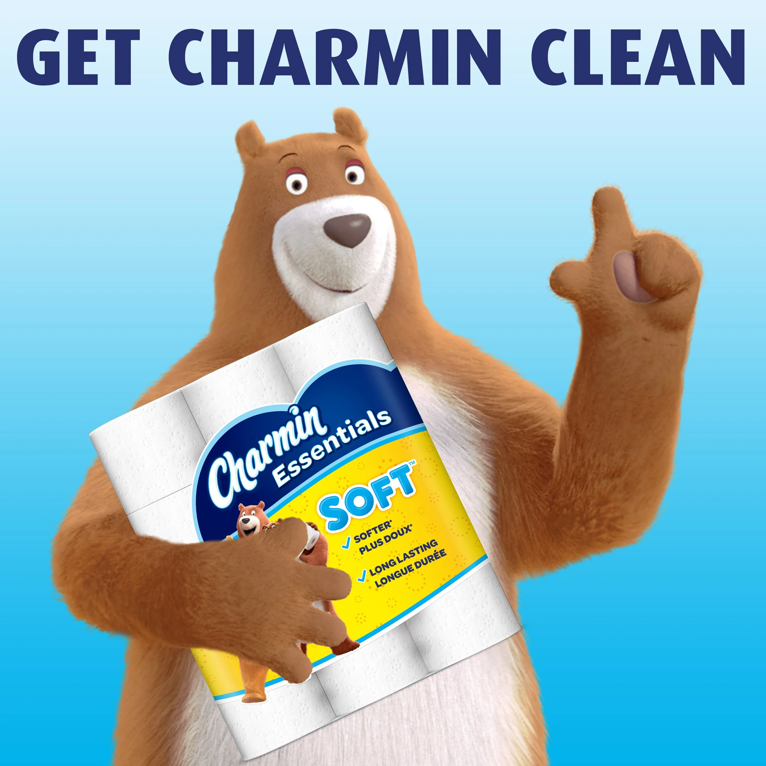 Charmin Essentials Soft Toilet Paper Mega Rolls, 9 ct - Image 2