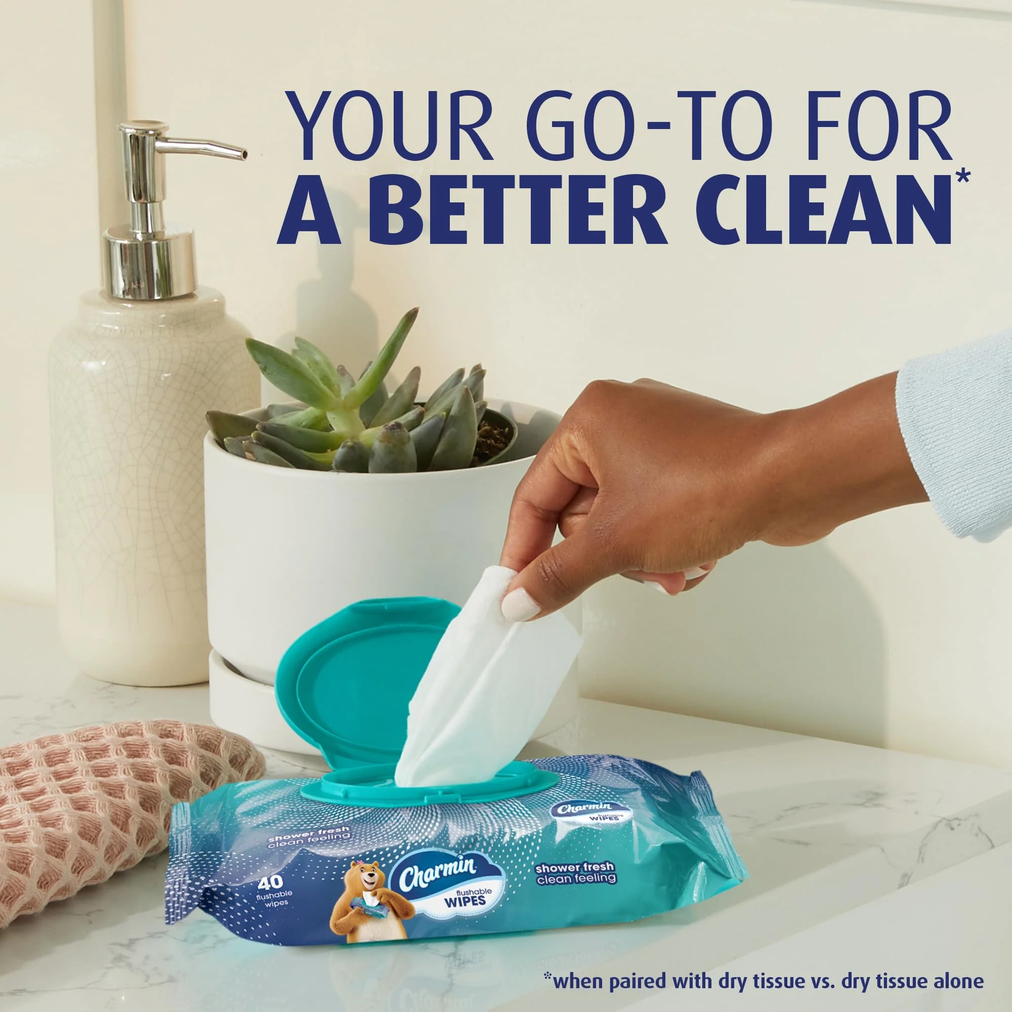 Charmin Flushable Wipes, 480 Total Wipes (12 Packs of 40) - Image 8