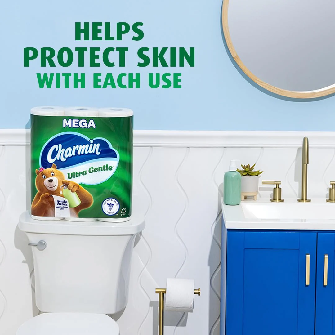 Charmin Ultra Gentle Toilet Paper, 9 Mega Rolls, 231 Sheets Per Roll - Image 6