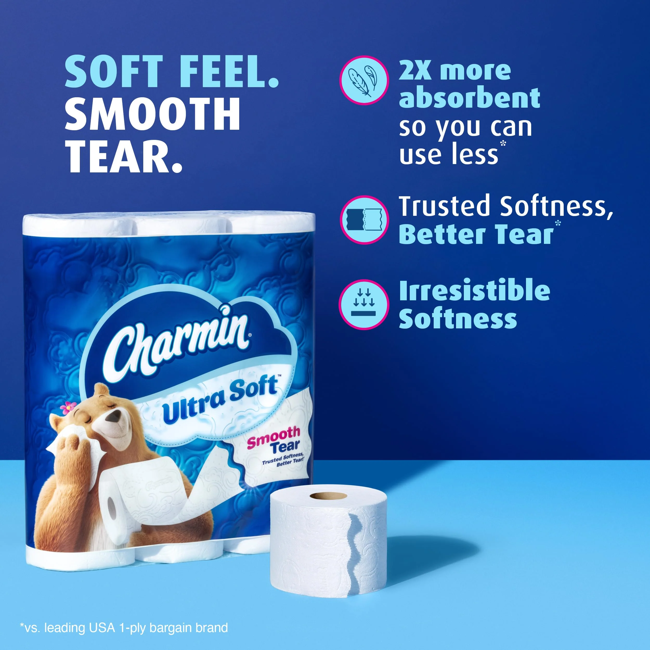 Charmin Ultra Soft Toilet Paper, 18 Mega XL Rolls = 108 Regular Rolls - Image 11