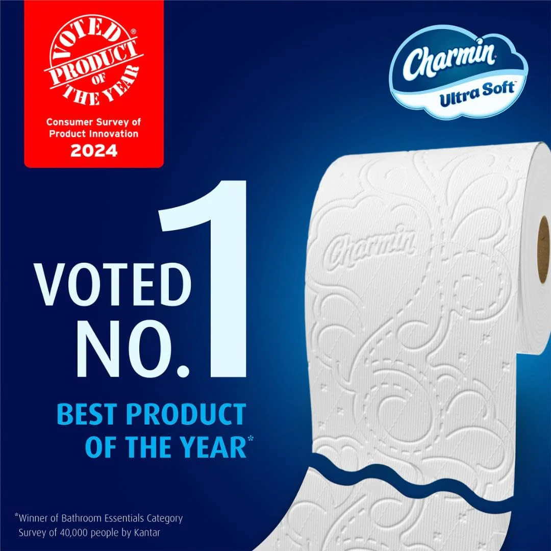 Charmin Ultra Soft Toilet Paper, 6 Mega Rolls = 24 Regular Rolls - Image 4