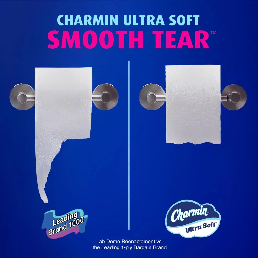 Charmin Ultra Soft Toilet Paper, 6 Mega Rolls = 24 Regular Rolls - Image 8
