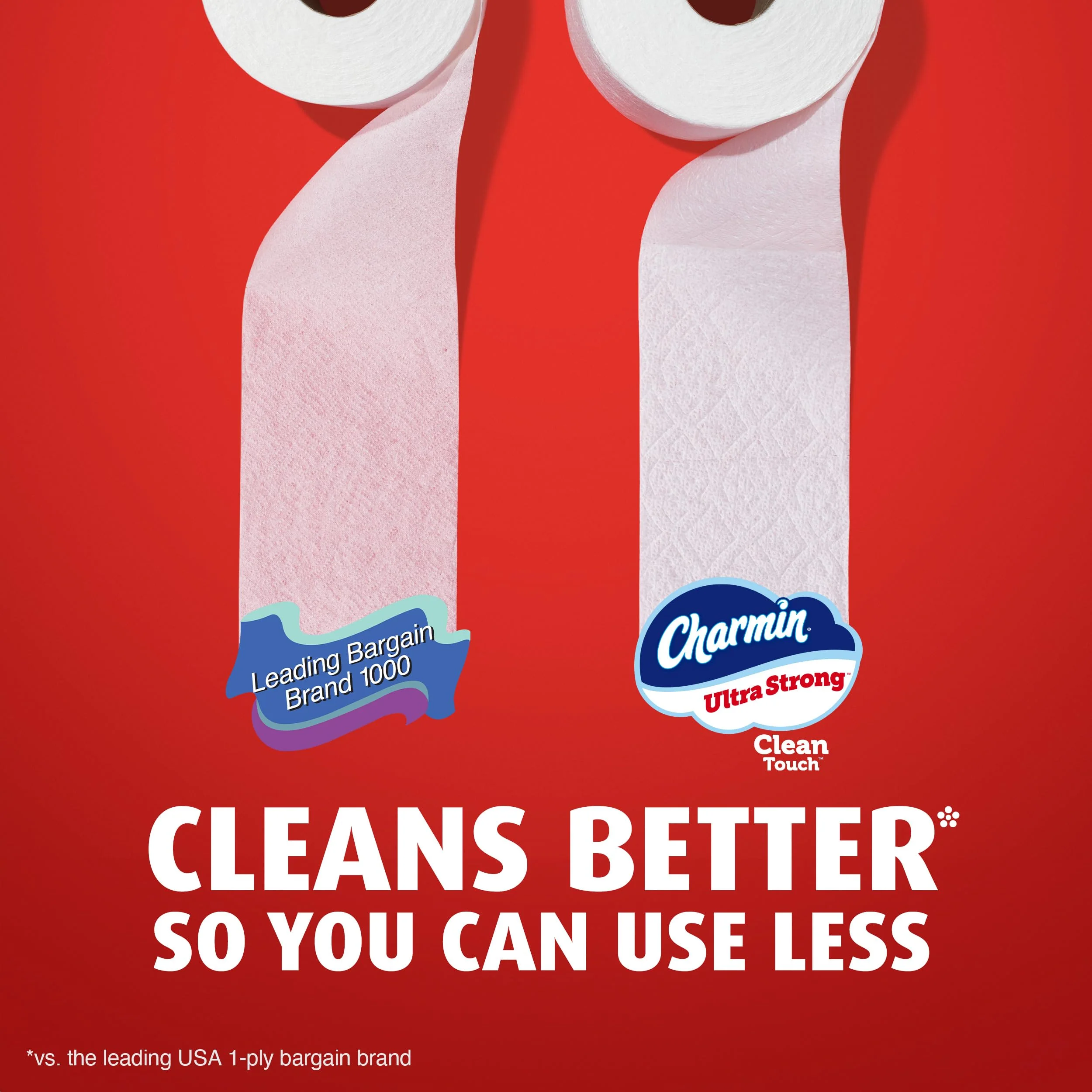 Charmin Ultra Strong Clean Touch Toilet Paper, 24 Family Mega Rolls = 120 Regular Rolls - Image 6