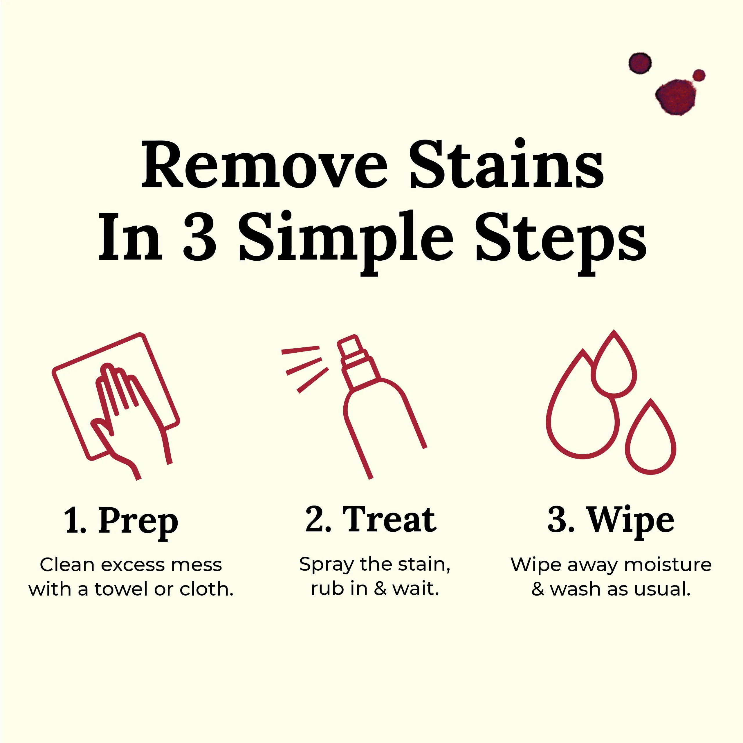 Chateau Spill Wine Stain Remover Spray - Clothes & Laundry Stain Remover - Wine Carpet Cleaner - EPA Safer Choice Certified - 4 Fl Oz (Pack of 3) - Image 4