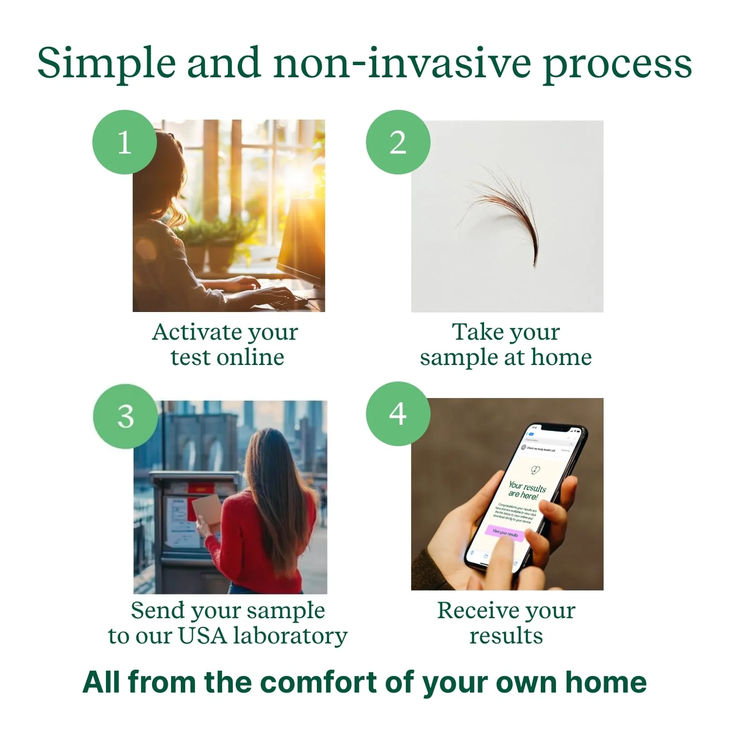 Check My Body Health 990 Items Complete Food Sensitivity Test Kit for Adults and Kids – Non-Invasive Food Intolerance Test Kit – At-Home Hair Sample Bioresonance Testing with Results in 3–5 Days - Image 6