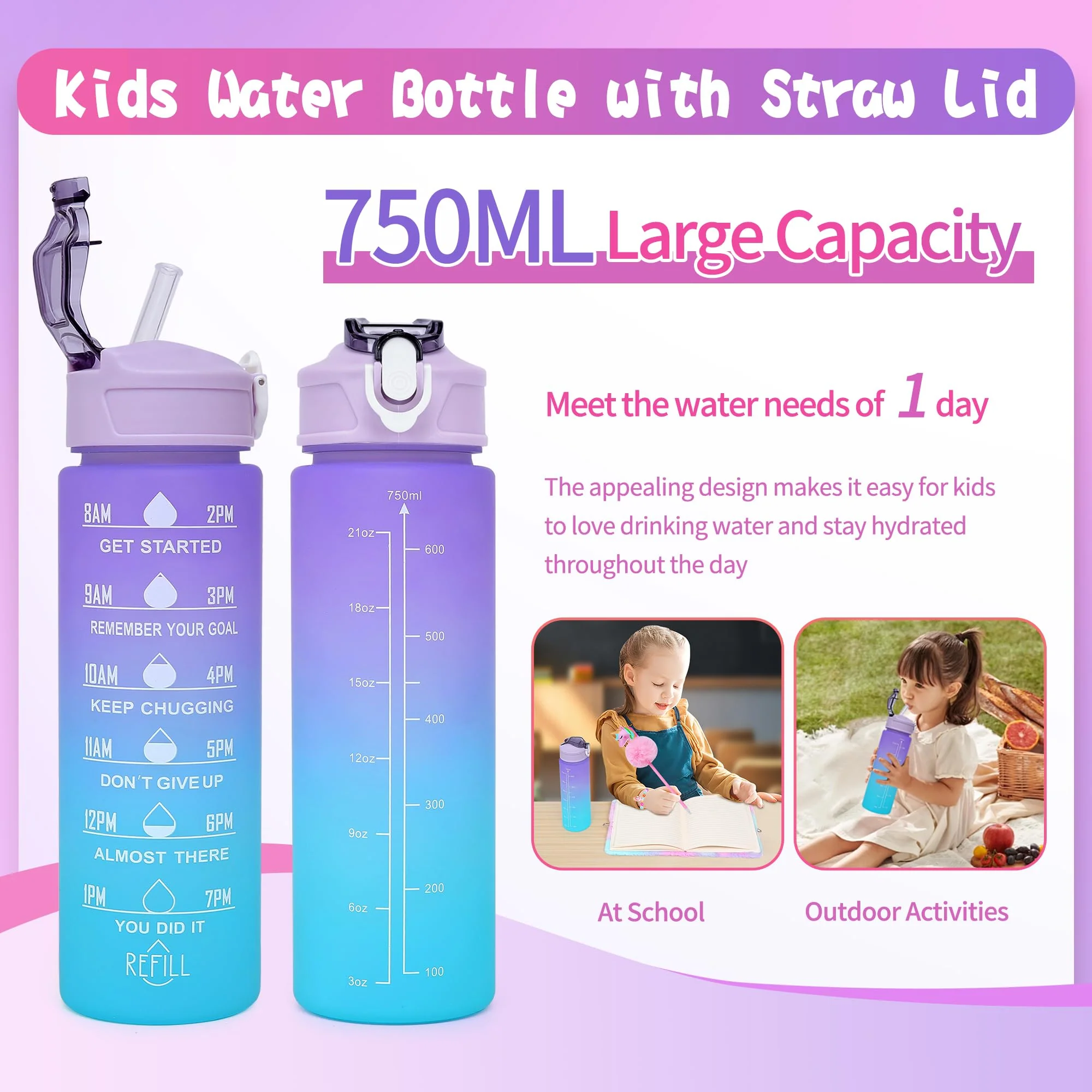 Cherry Tale Mermaid Toys Gifts for Girls 4-6 7 8 9 10 Years Old, Girls Birthday Gifts Set with Light Up Star Pillow Diary Plush DIY Water Bottle Kits, for Daughter Niece Christmas - Image 2