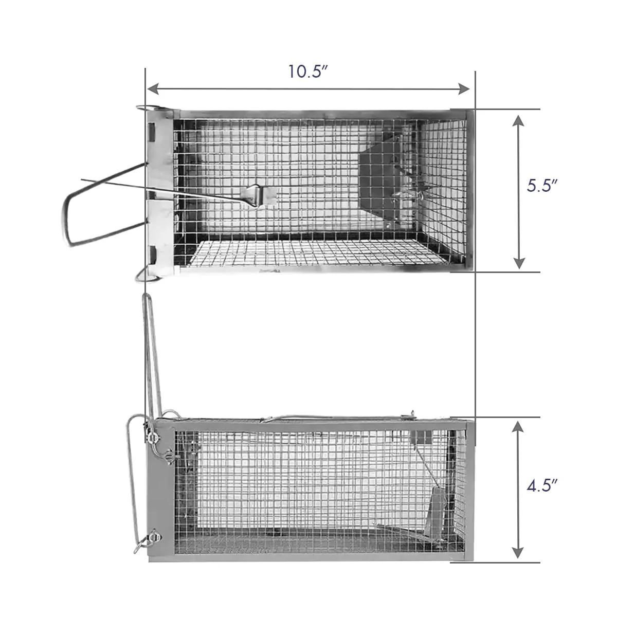 Chipmunk Trap -2 Pack, Squirell and Rat Trap Cages that Works, Humane Mouse Trap for Home | Catch and Release | Reusable and Durable | No Kill Animal Trap | for Inside Home and Outdoor Use - Image 5
