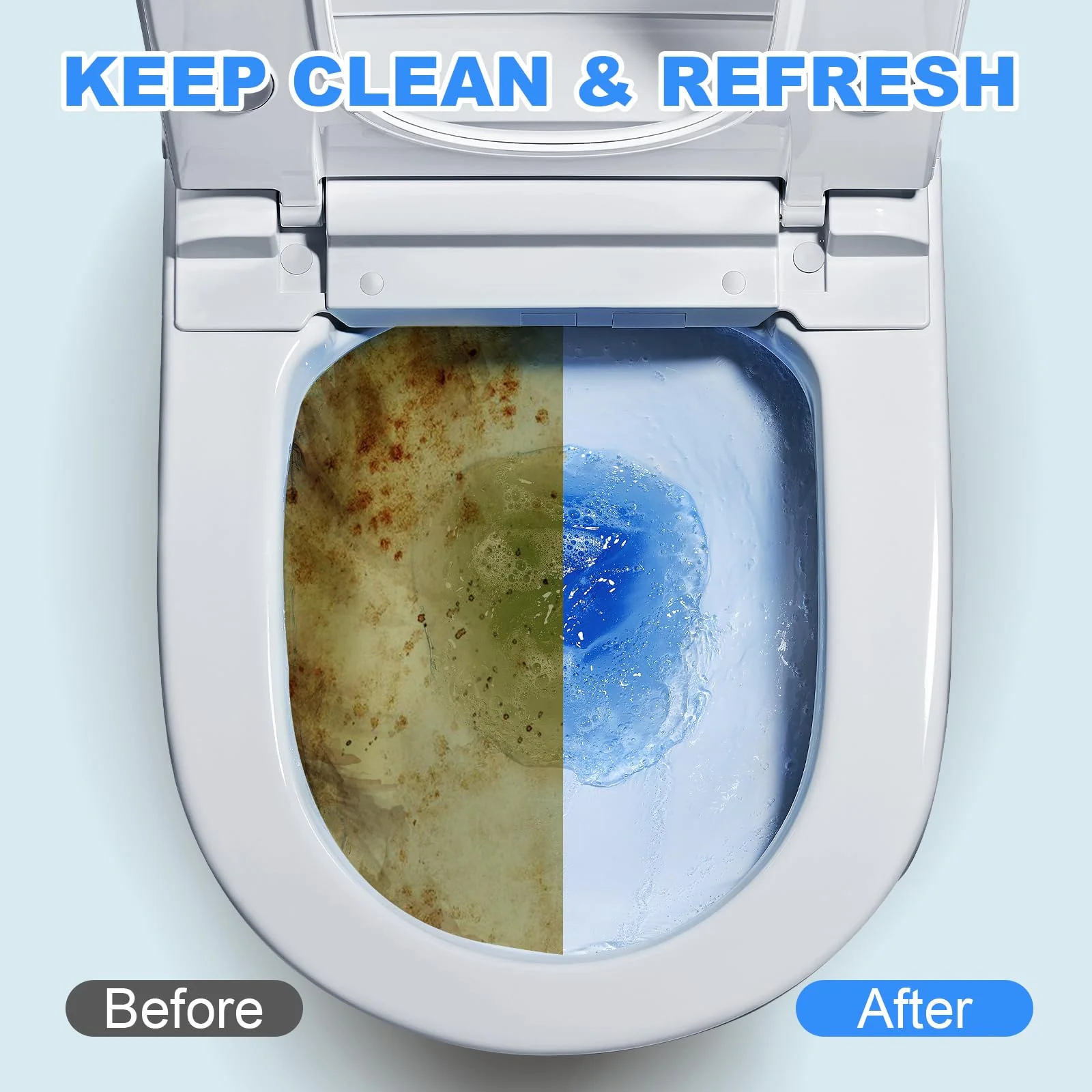 CHMI 100 Pack Toilet Bowl Cleaner Tablets, Long-lasting Bathroom Toilet Tank Cleaner.(Blue) - Image 5