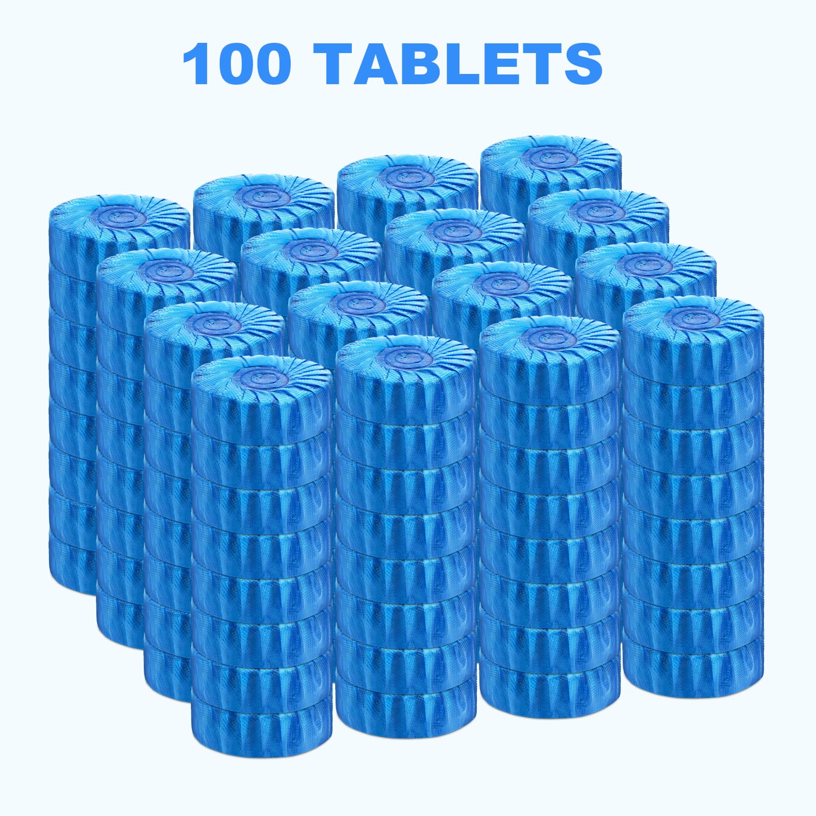 CHMI 100 Pack Toilet Bowl Cleaner Tablets, Long-lasting Bathroom Toilet Tank Cleaner.(Blue) - Image 7