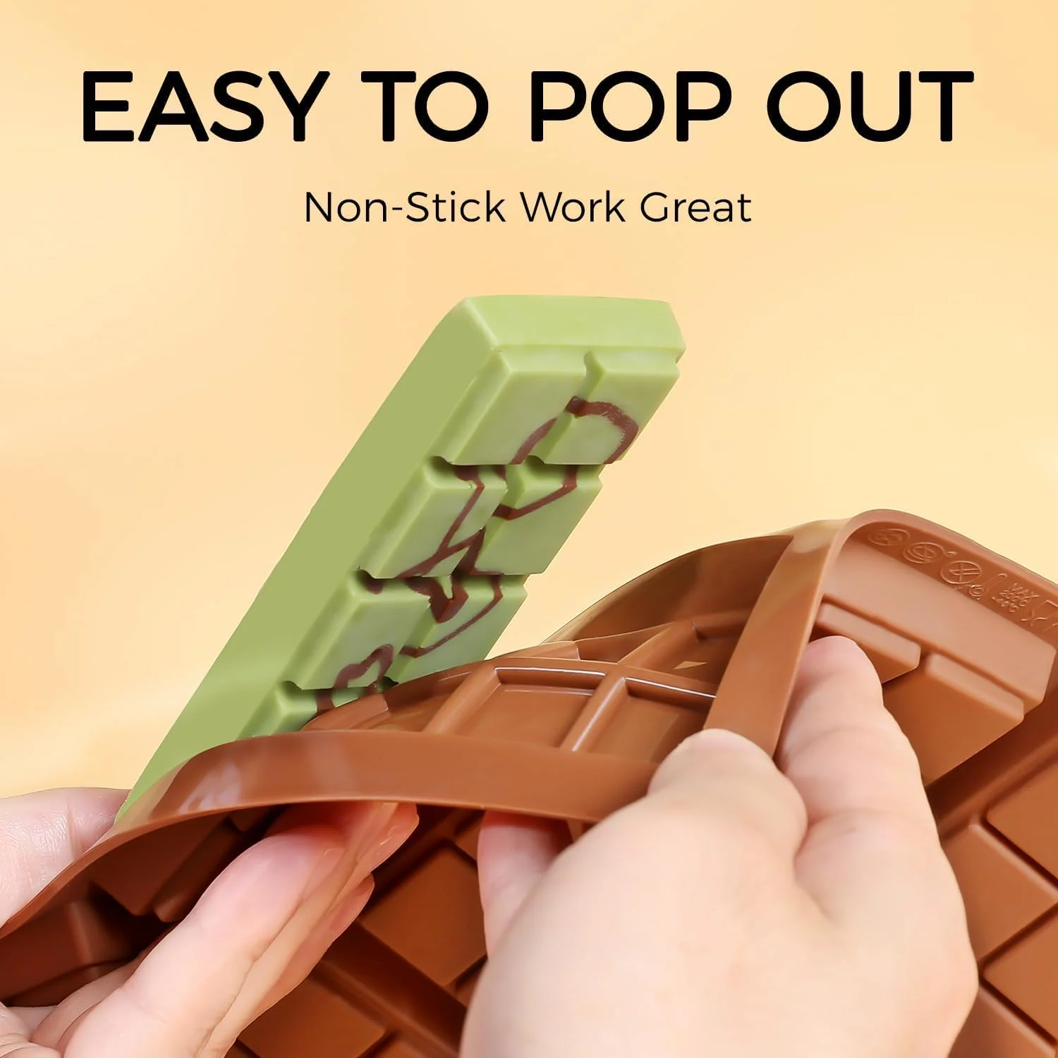 Chocolate Molds - Non-Stick Chocolate Mold, Food Grade Silicone Chocolate Bar Mold for Baking, Candy, Chocolate Snacks,DIY Homemade - Set of 4 - Image 7