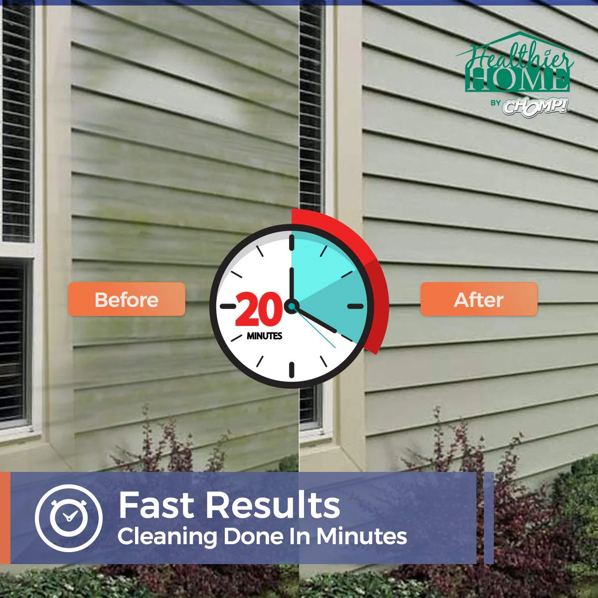 Chomp! Microfiber Gutter Cleaner Tool: Ultimate Gutter Cleaning Smop for All Types of Rain Gutters, Siding and Metal Trim - Instantly Clean Black Streaks, Mold, Mildew, Algae, Dirt and More - Image 5