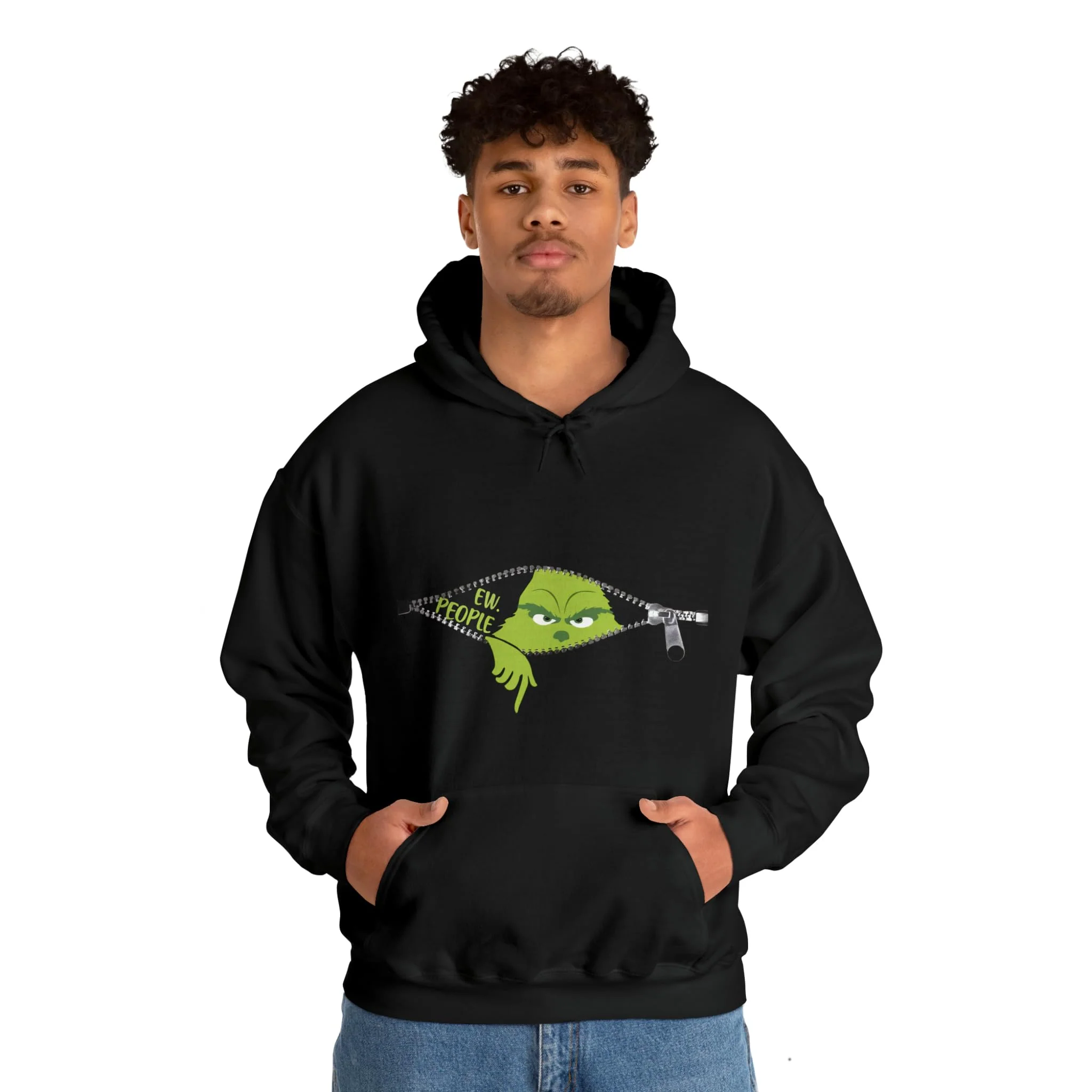 Christmas Ew People Shirt, Christmas The Grnch Hoodie, Grnchmas Ew People Sweatshirt - Image 5