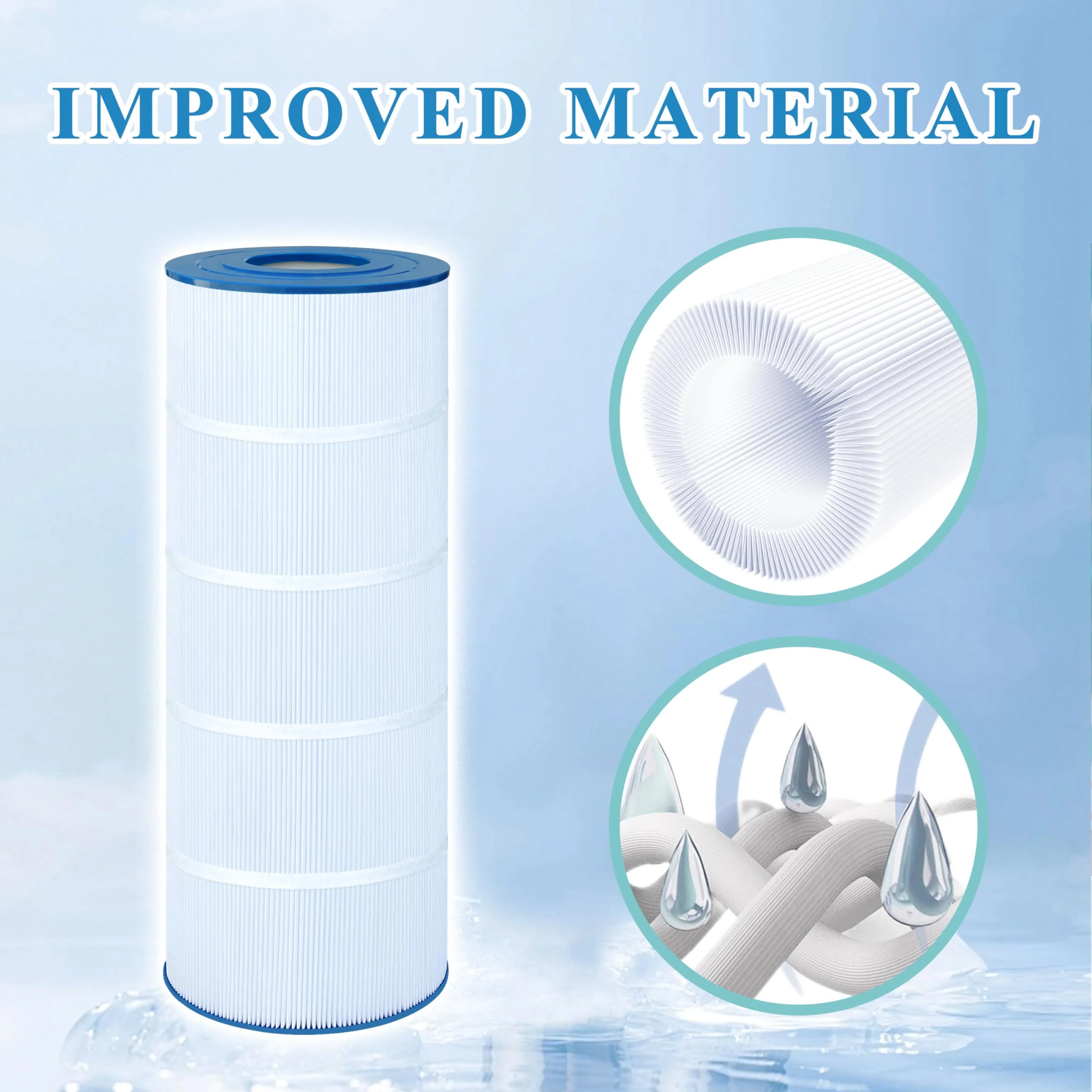 Chryseos Pool Filter Compatible with C-8412, PA120, C1200, CX1200RE, FC-1293, Clearwater II 125, Pro Clean 125,1 Pack - Image 4