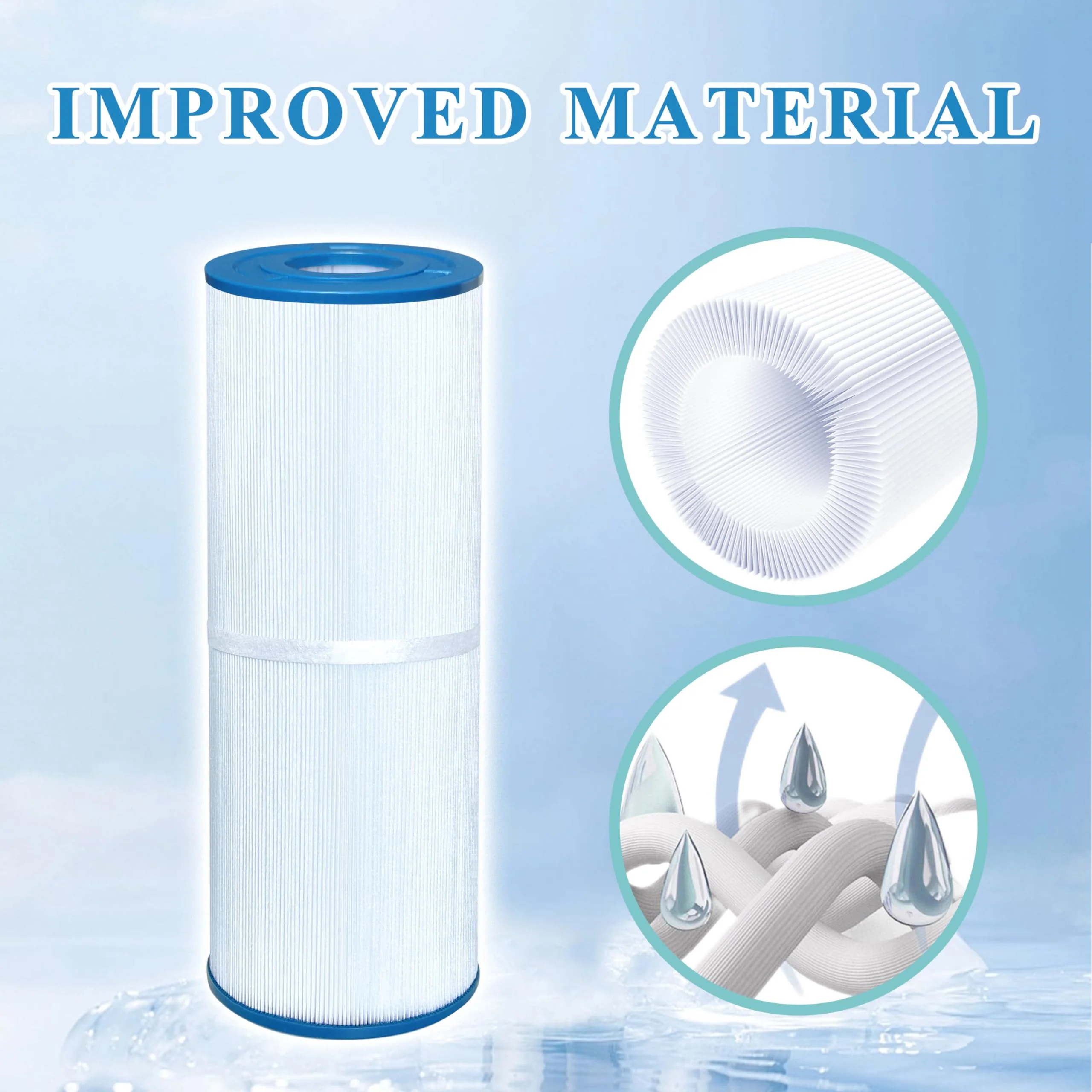 Chryseos Spa Filter Compatible with C-4950, Guardian 413-212-02, 817-5000, R173434, FC-2390, Aladdin 15002, 3FIL1600, 2 Pack - Image 4