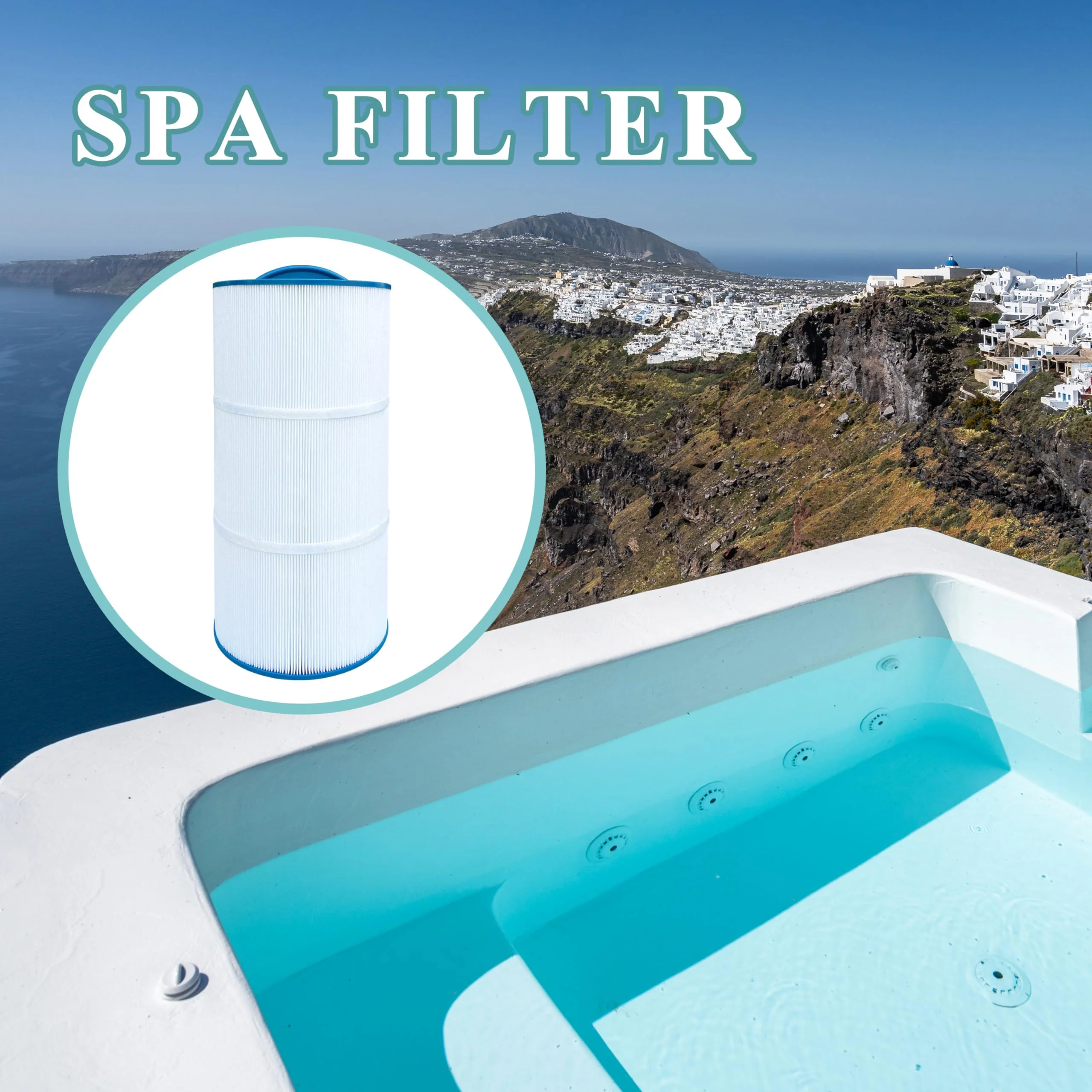 Chryseos Spa Filter Compatible with C-7375, PCD75N, FC-3964, Caldera 75 Spas Utopia 2003-2004, 1019301, 75 sq.ft., 1 Pack - Image 2