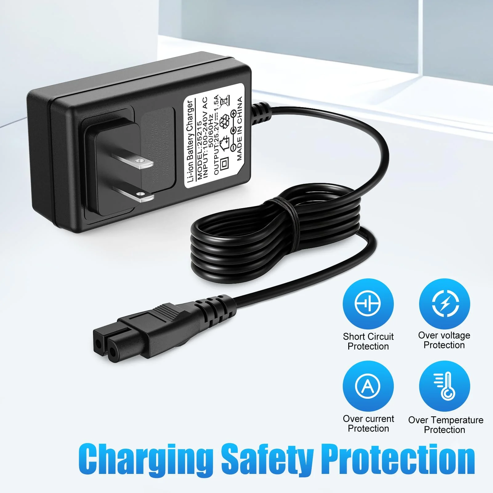 Cisain Charger for WYBOT Robotic Pool Cleaner,25.2V Charger Adapter Compatible with WYBOT C1 OS7010C Cordless Pool Vacuum Cleaner Power Adapter Cord - Image 4