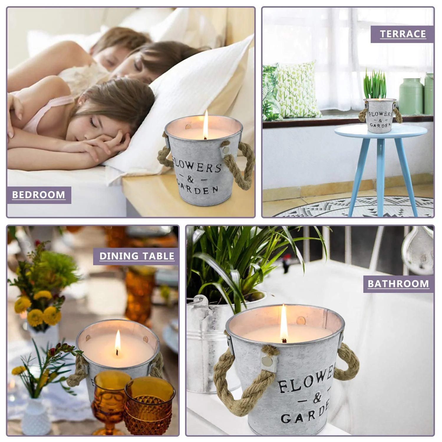 Citronella Candles Outdoor Indoor, 3 Pack 12.5 Oz Large Natural Citronella Oil Soy Wax Outdoor Candles, 150 Hours Long Lasting Highly Scented Candles for Summer Home Garden Patio Balcony - Image 5