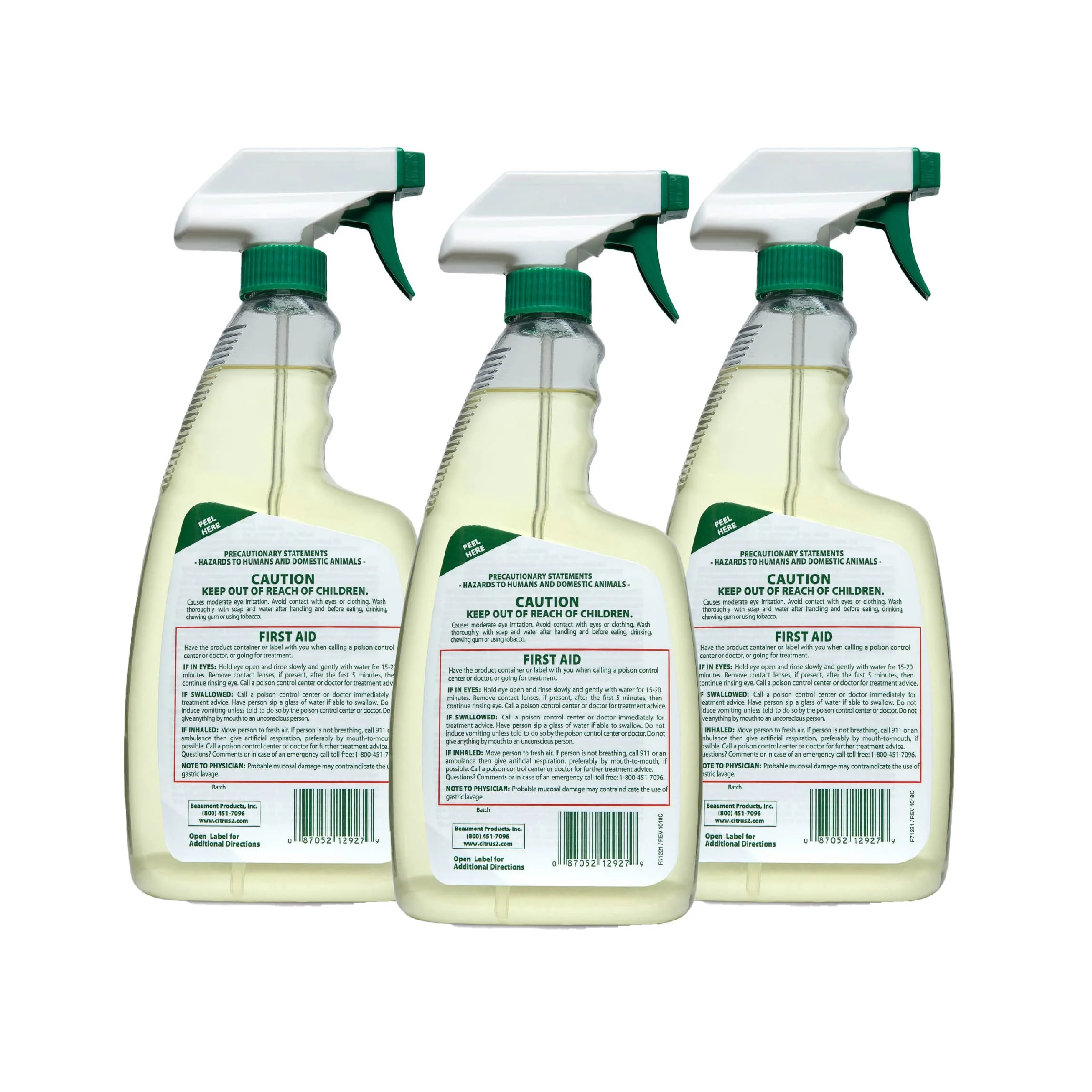 Citrus II Hospital Germicidal Deodorizing Cleaner - Fresh Citrus Scent - Disinfecting Spray Cleaner - 22 Fl Oz - Pack of 3 - Image 7