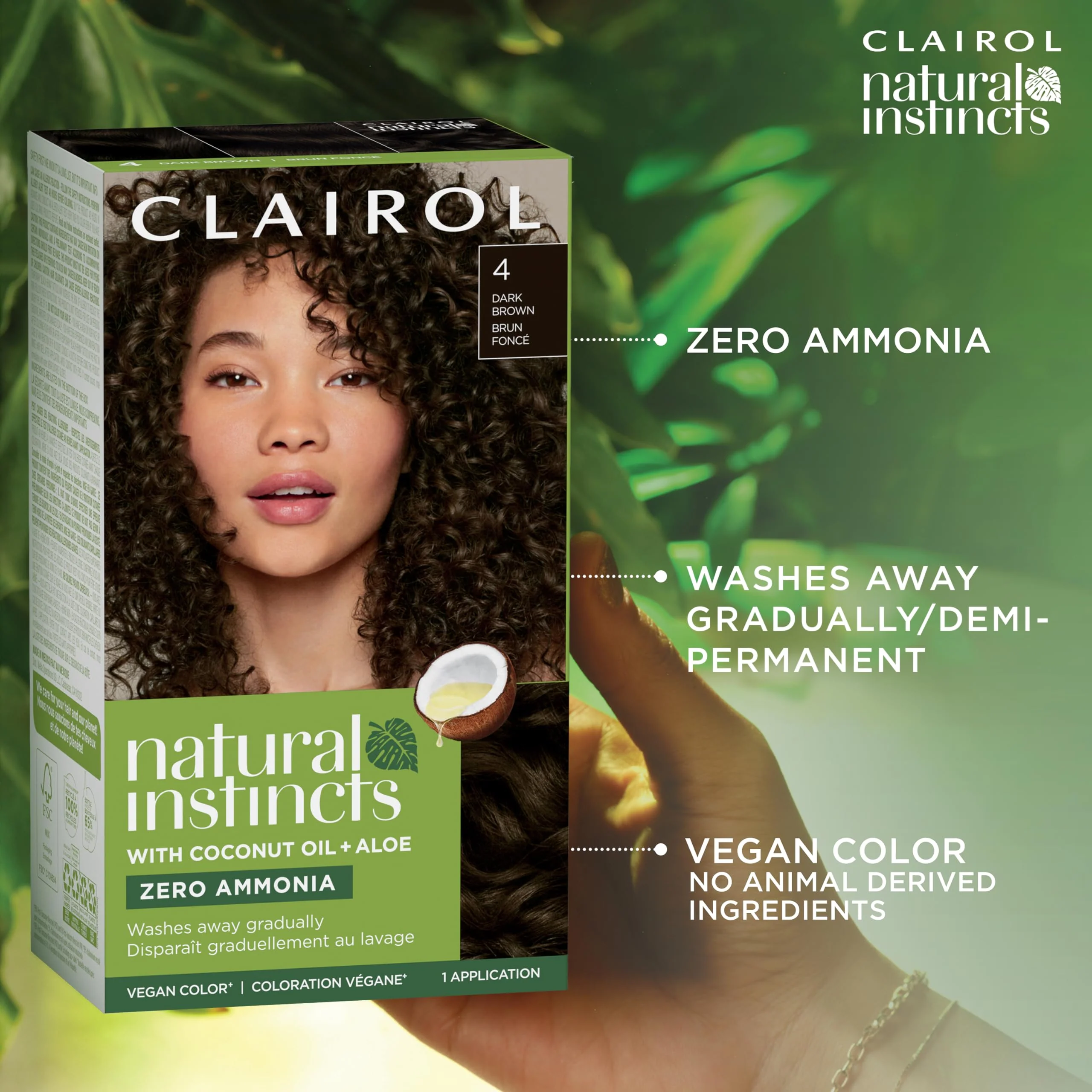 Clairol Natural Instincts Demi-Permanent Hair Dye, 8 Medium Blonde Hair Color, Pack of 3 - Image 6
