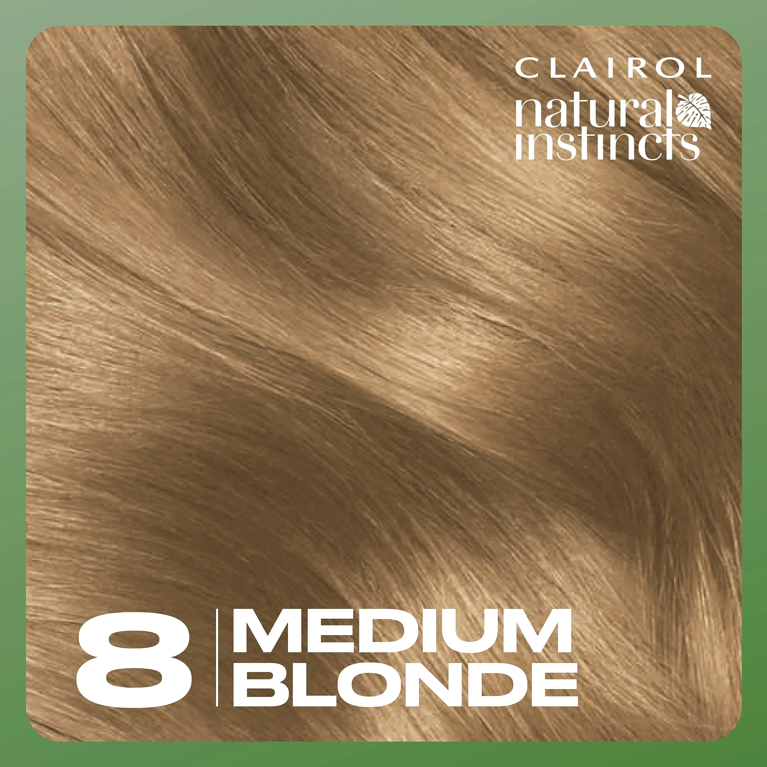 Clairol Natural Instincts Demi-Permanent Hair Dye, 8 Medium Blonde Hair Color, Pack of 3 - Image 9