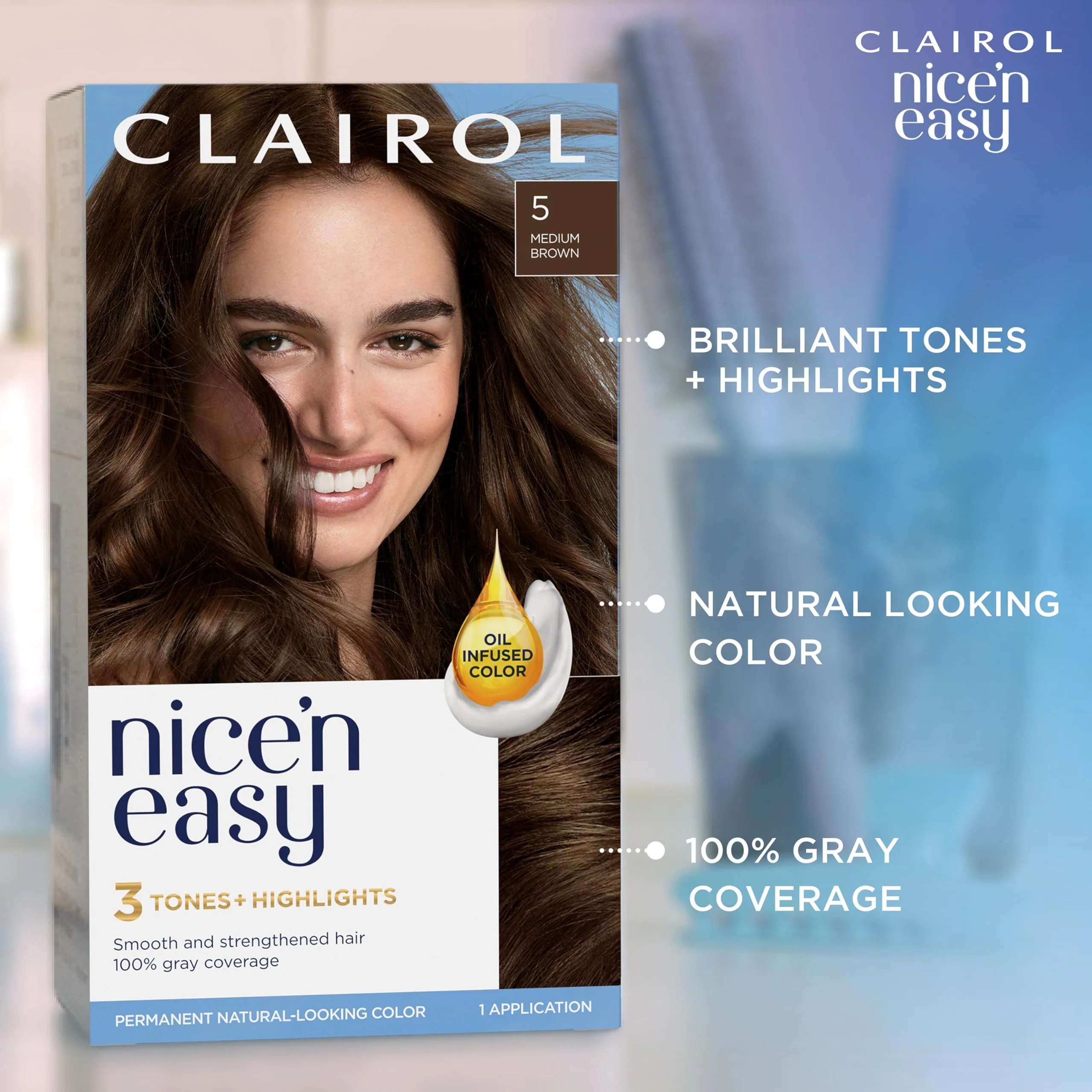 Clairol Nice'n Easy Permanent Hair Dye, 8SC Medium Copper Blonde Hair Color, Pack of 3 - Image 7